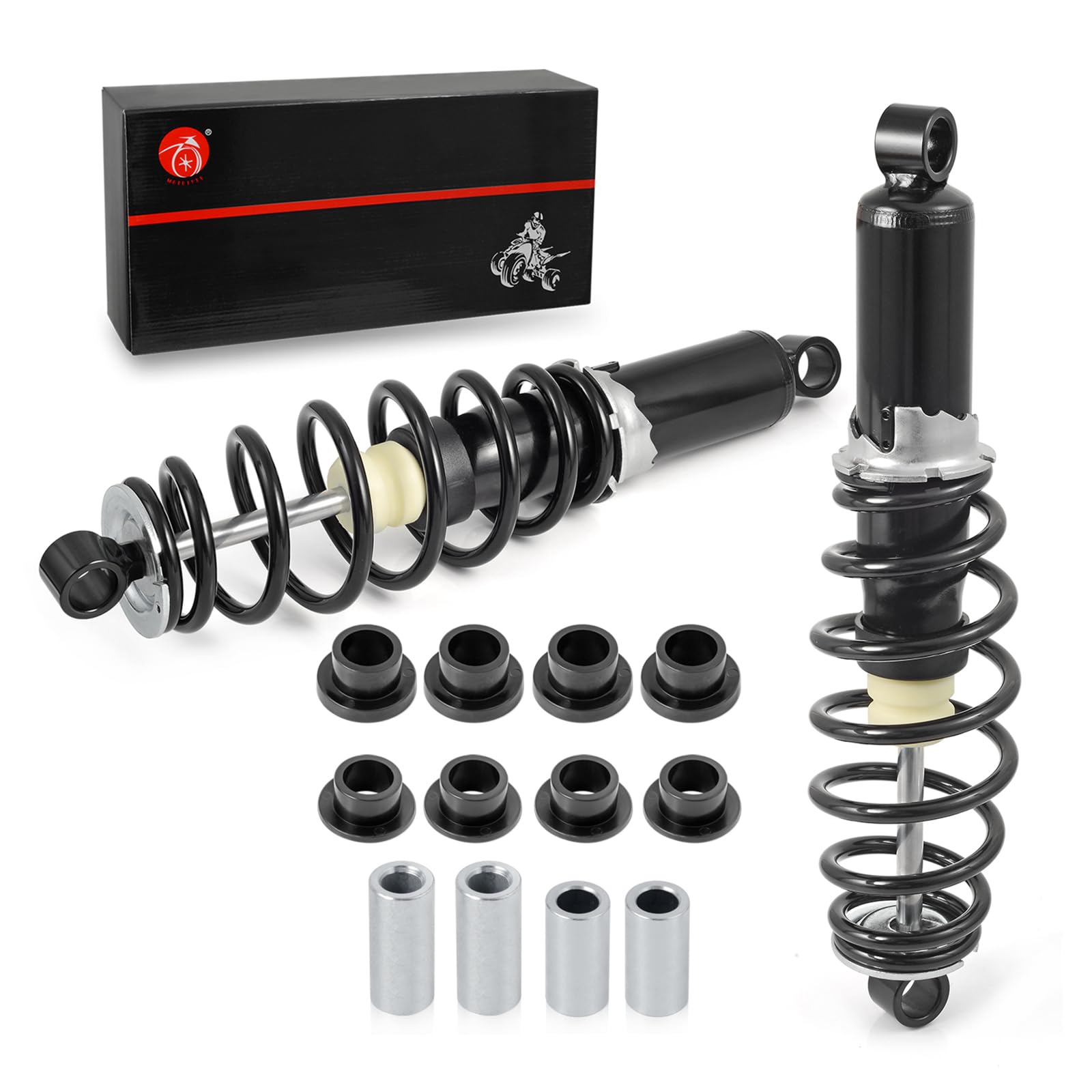 Polaris Sportsman 400 450 500 570 600 700 800 Rear Strut Shocks Absorber Kit (2005-2018) - Heavy Duty Suspension Upgrade for Off-Road ATV & UTV Adventures