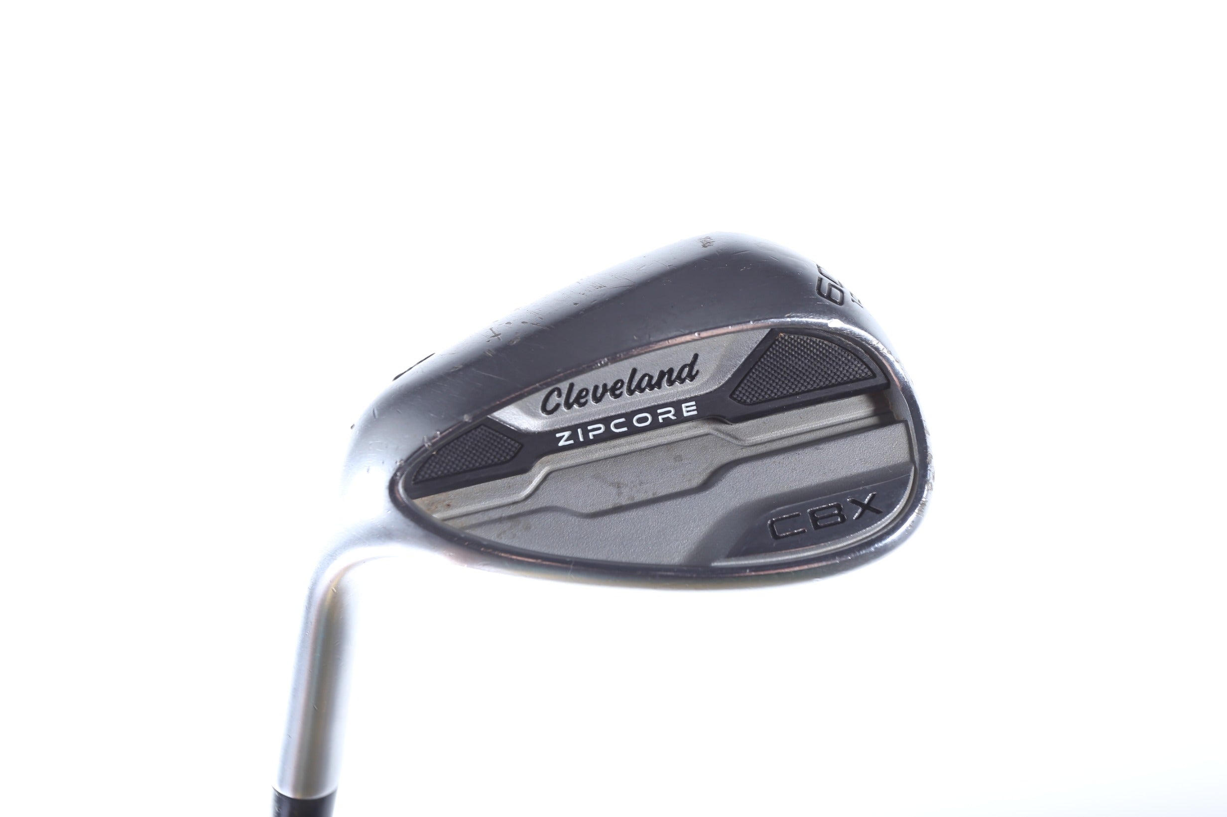 Used Cleveland CBX ZipCore Satin Lob Wedge 60° Left-Handed Stiff Flex Golf Club - Perfect for Short Game & Bunker Shots