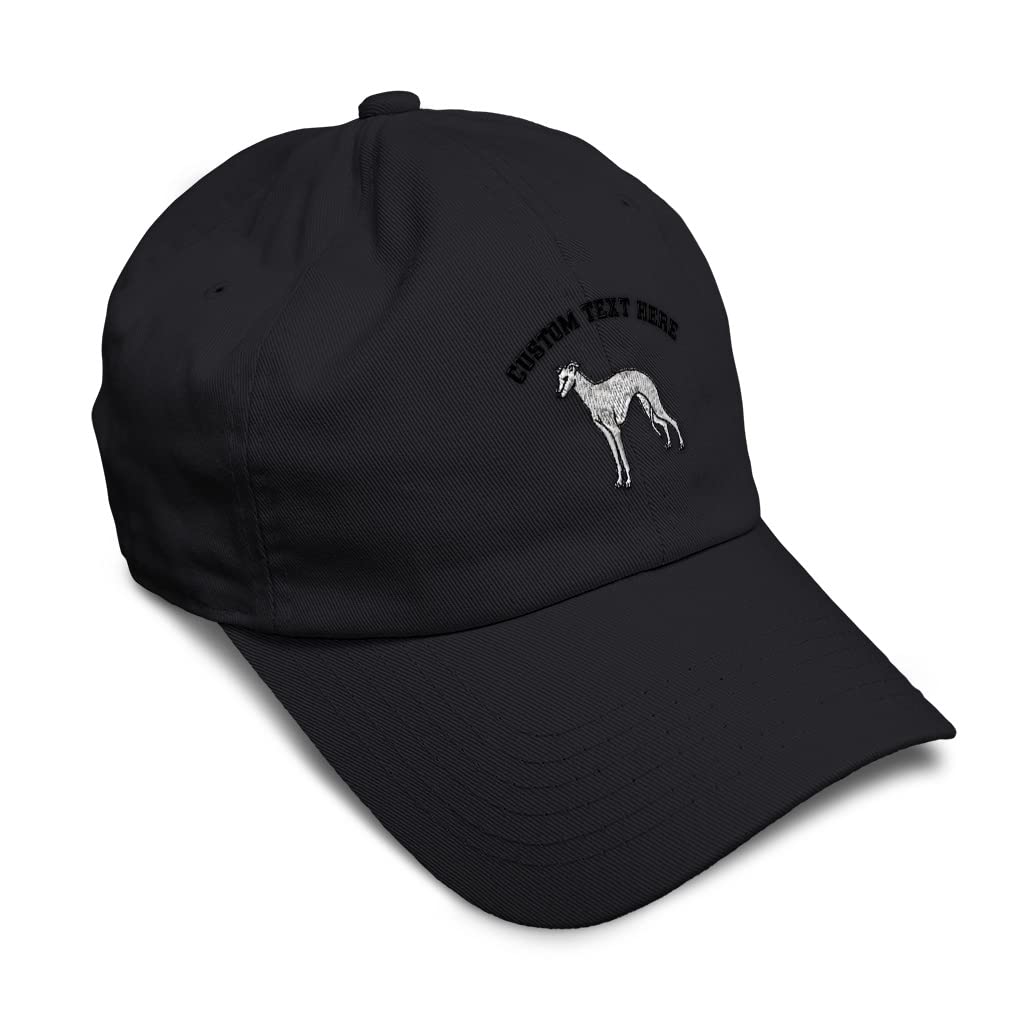 Custom Embroidered Greyhound Dog Baseball Cap - Soft Twill Cotton Dad Hat for Men & Women - Perfect for Dog Lovers, Outdoor Activities & Casual Wear
