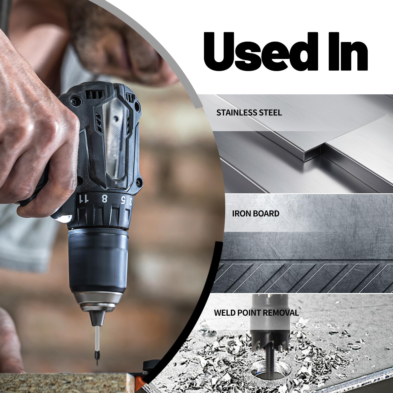 14-Piece Double Sided Spot Weld Cutter Set - 3/8