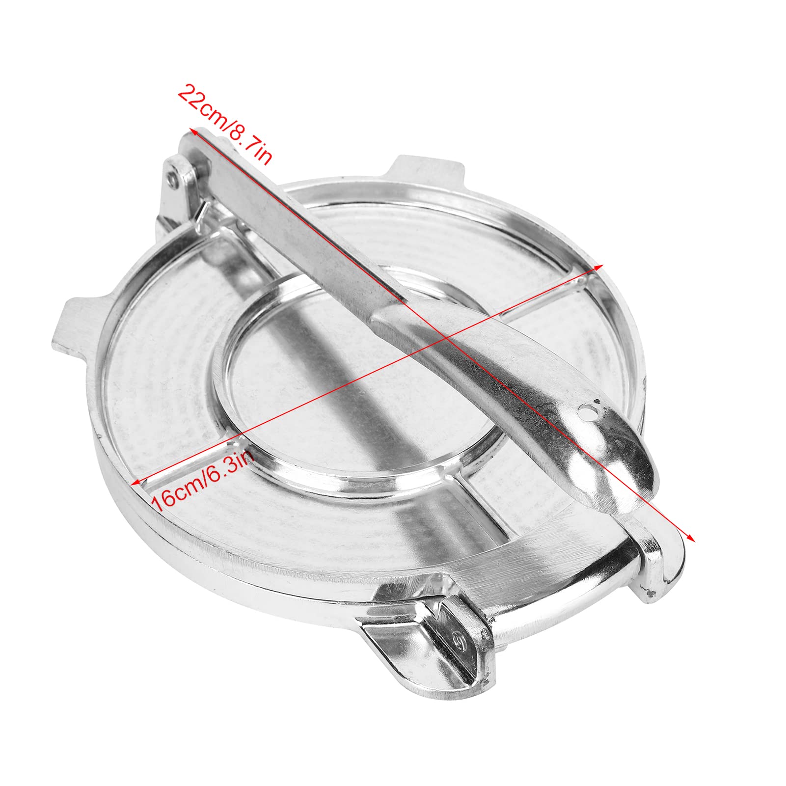 Aluminum Alloy Tortilla Press Maker - Foldable Dough Press Tool for Homemade Tortillas, Pastry & Baking | Perfect for Mexican Cuisine, Taco Night & Kitchen DIY Projects