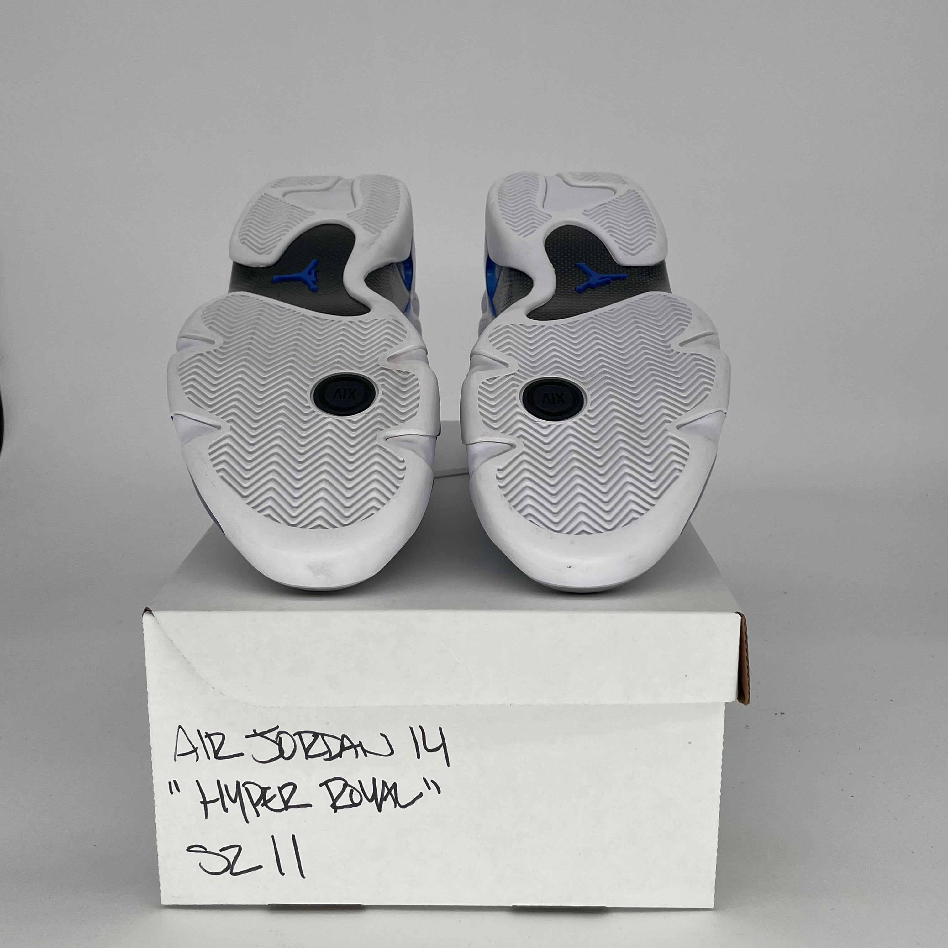 AIR JORDAN 14 HYPER ROYAL Basketball Shoes - Men's Size 11/Women's Size 12.5 - Style 487471-104 - Perfect for Streetwear & Court Performance