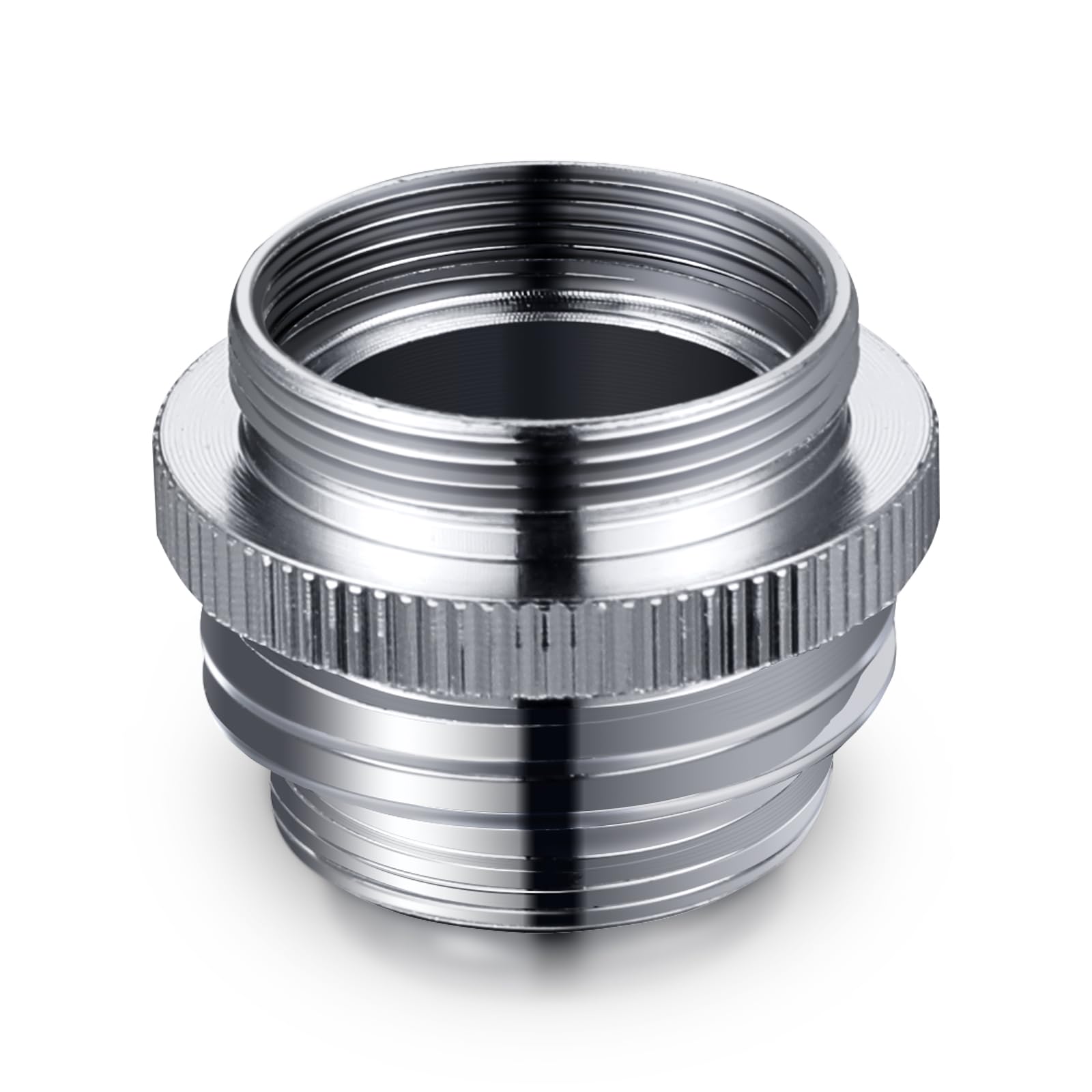 Brass Faucet Adapter - Kitchen Sink to Garden Hose Connector, Multi-Thread Male to Female Hose Adapter with Chrome Finish - Perfect for Outdoor Watering, Car Washing & Pet Bathing