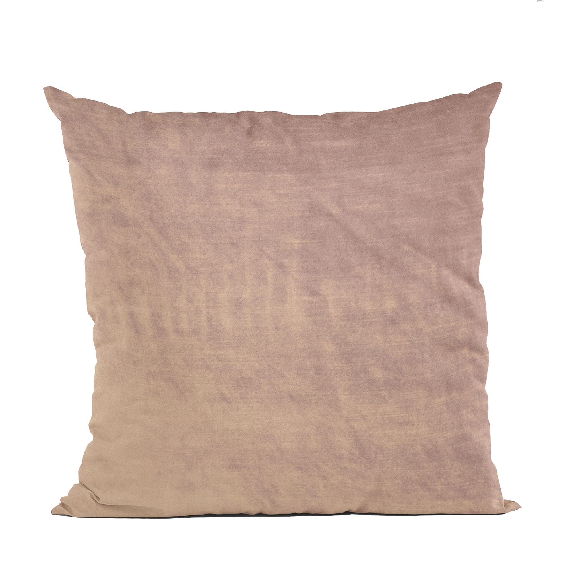Plutus Blush Lux Shiny Velvet Luxury Throw Pillow 20x20 Inches - Double Sided Decorative Cushion for Sofa, Bed, Living Room - Soft Pink Home Decor Accent Pillow