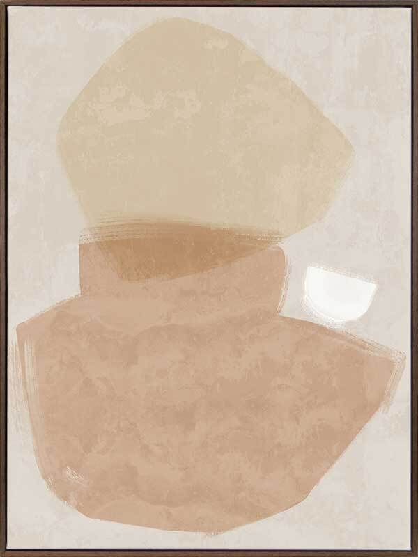 Balanced Blush Canvas Art Print - Modern Abstract Wall Decor for Living Room, Bedroom & Office - Perfect for Home Decor & Gift Giving