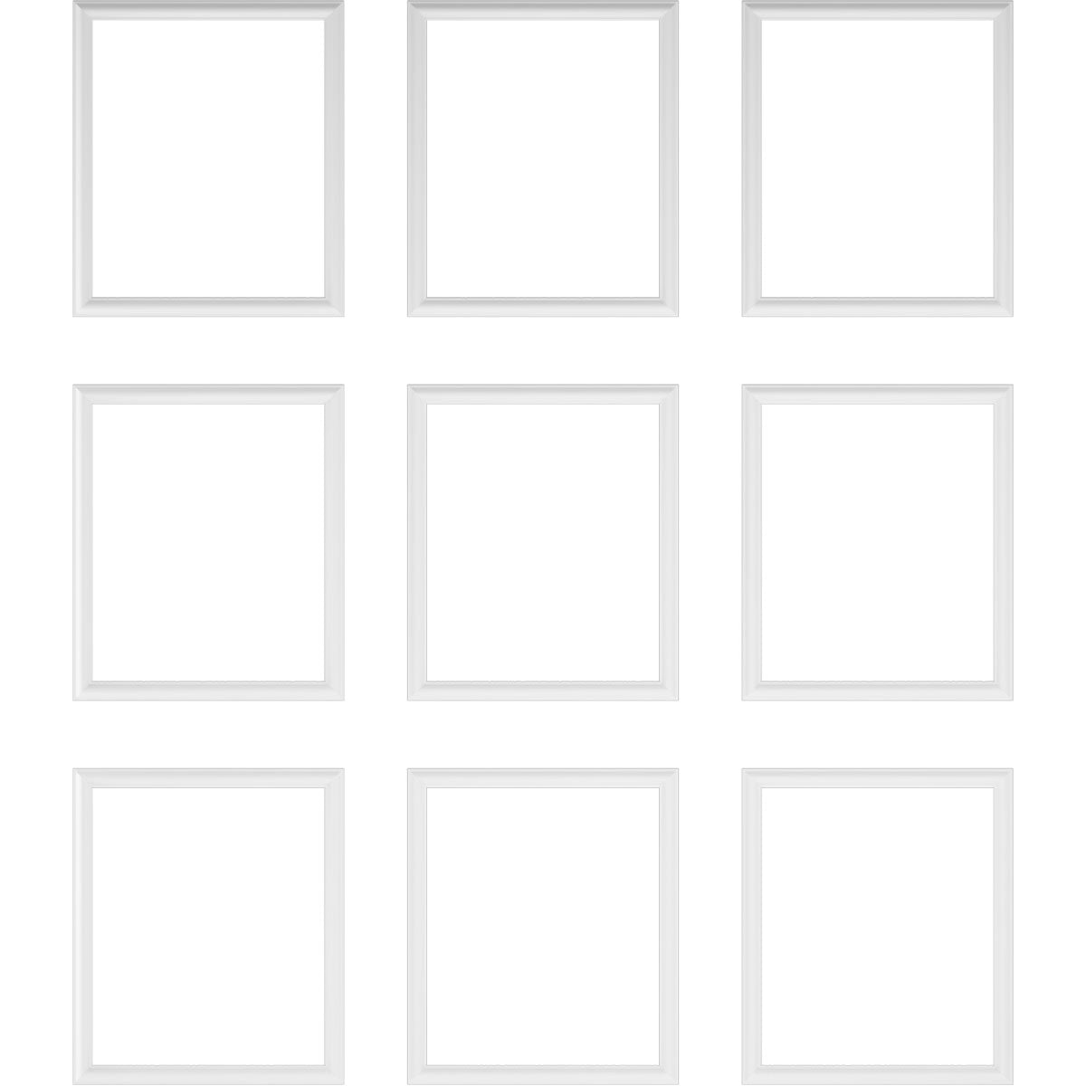 Ashford Square Panel Full Wall Wainscot Paneling Kit - Premium DIY Wall Paneling for Home & Office Decoration | Easy Installation for Living Room, Bedroom, Dining Room & Hallway