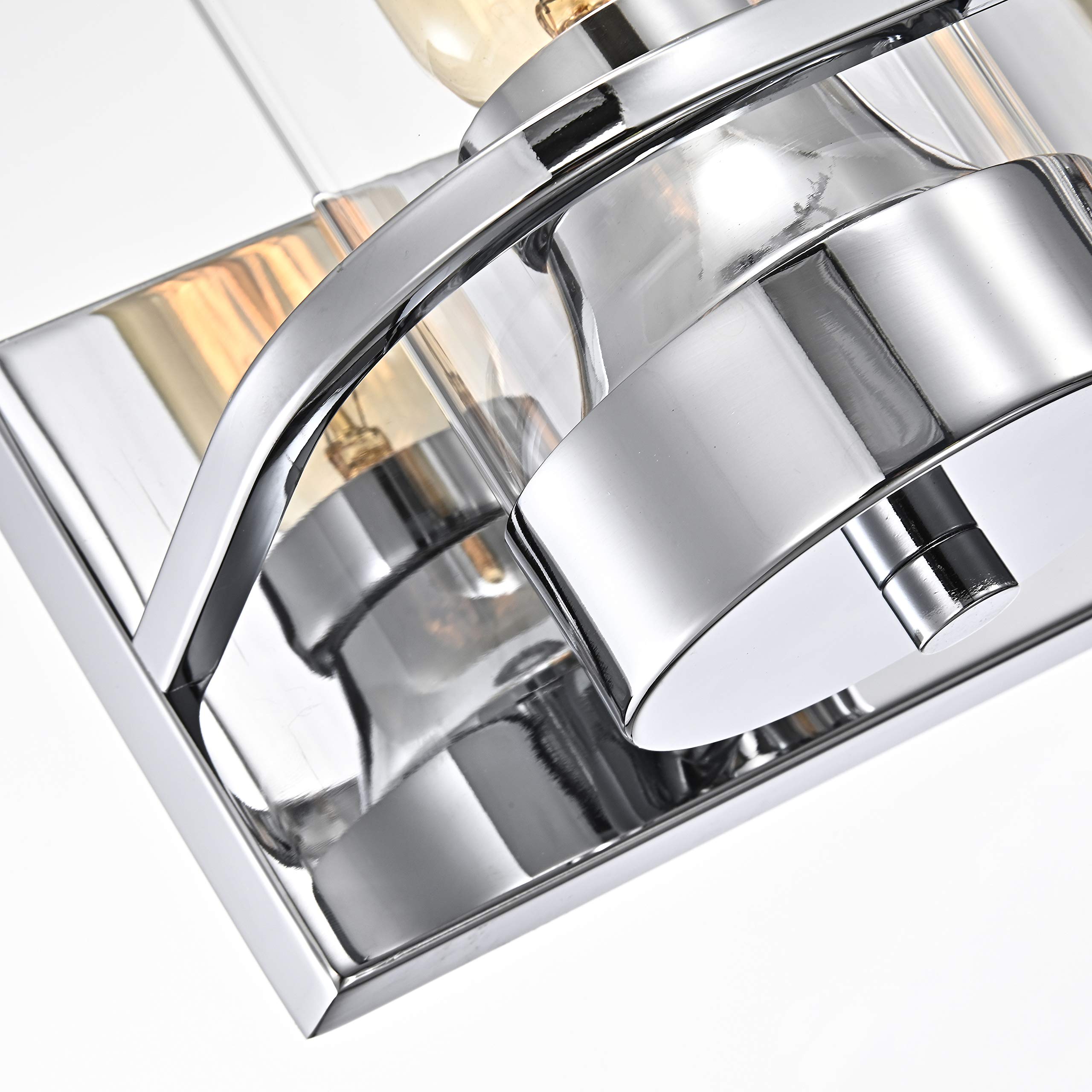 Modern 4-Light Chrome Bathroom Vanity Light Fixture 30