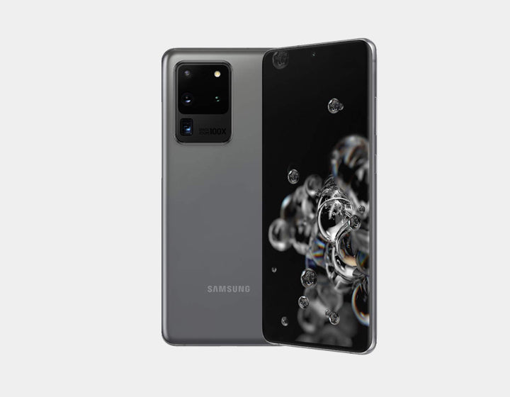 Samsung Galaxy S20 Ultra 5G Unlocked Smartphone - 256GB Storage, 12GB RAM, Dual SIM, GSM Compatible (Cosmic Grey) - Perfect for Streaming, Gaming & Business Use