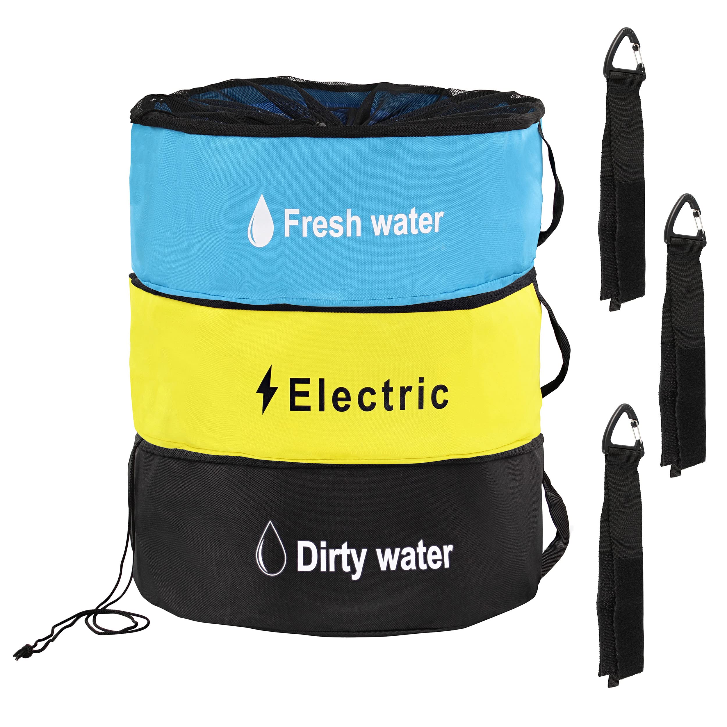 Durable RV Sewer Hose Storage Bag 3-Piece Set - Waterproof Organizer for Camping Accessories, Holds Fresh/Black Water Hoses & Electrical Cords - Perfect for RV Trips, Campgrounds & Outdoor Adventures
