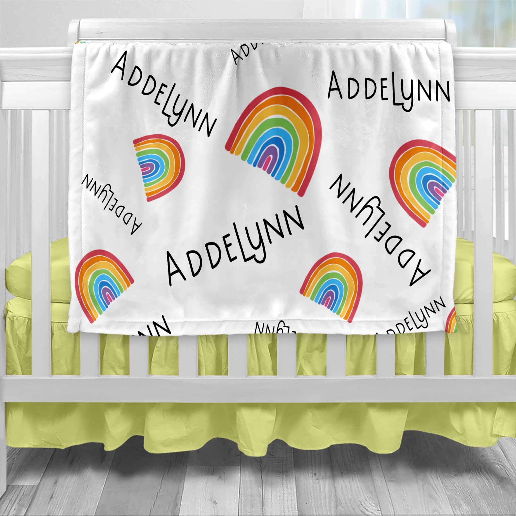 Personalized Baby Blanket with Name - Custom Monogram Blanket for Girls - Soft & Cozy Baby Name Blanket - Perfect for Nursery, Gifts & Photo Props