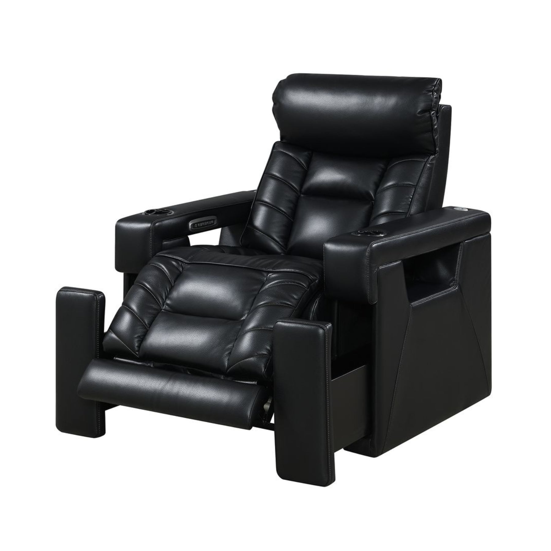 RowOne Single Recliners - Comfortable Lounge Chair for Living Room, Bedroom & Home Theater - Ergonomic Design with Adjustable Backrest and Footrest - Perfect for Relaxing, Reading & Watching TV
