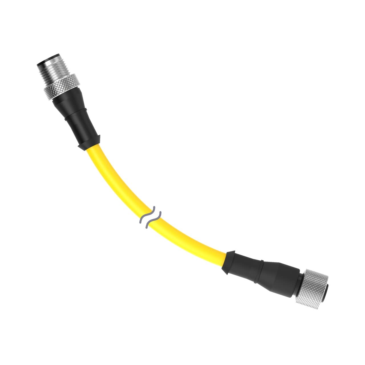 Banner Engineering DEE2R-5100D M12 5-Pin Cordset - 30.5m Yellow PVC Cable - Male to Female Connector for Industrial Automation & Sensor Wiring | Perfect for Factory Equipment, Robotics & Machine Connectivity