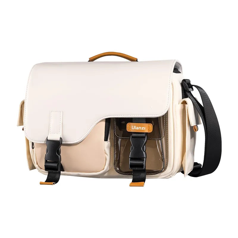 Ulanzi MS12 5.6L Messenger Bag for Men & Women - Durable Crossbody Shoulder Bag with Adjustable Strap, Black (B118) - Perfect for Travel, Work, School & Everyday Use