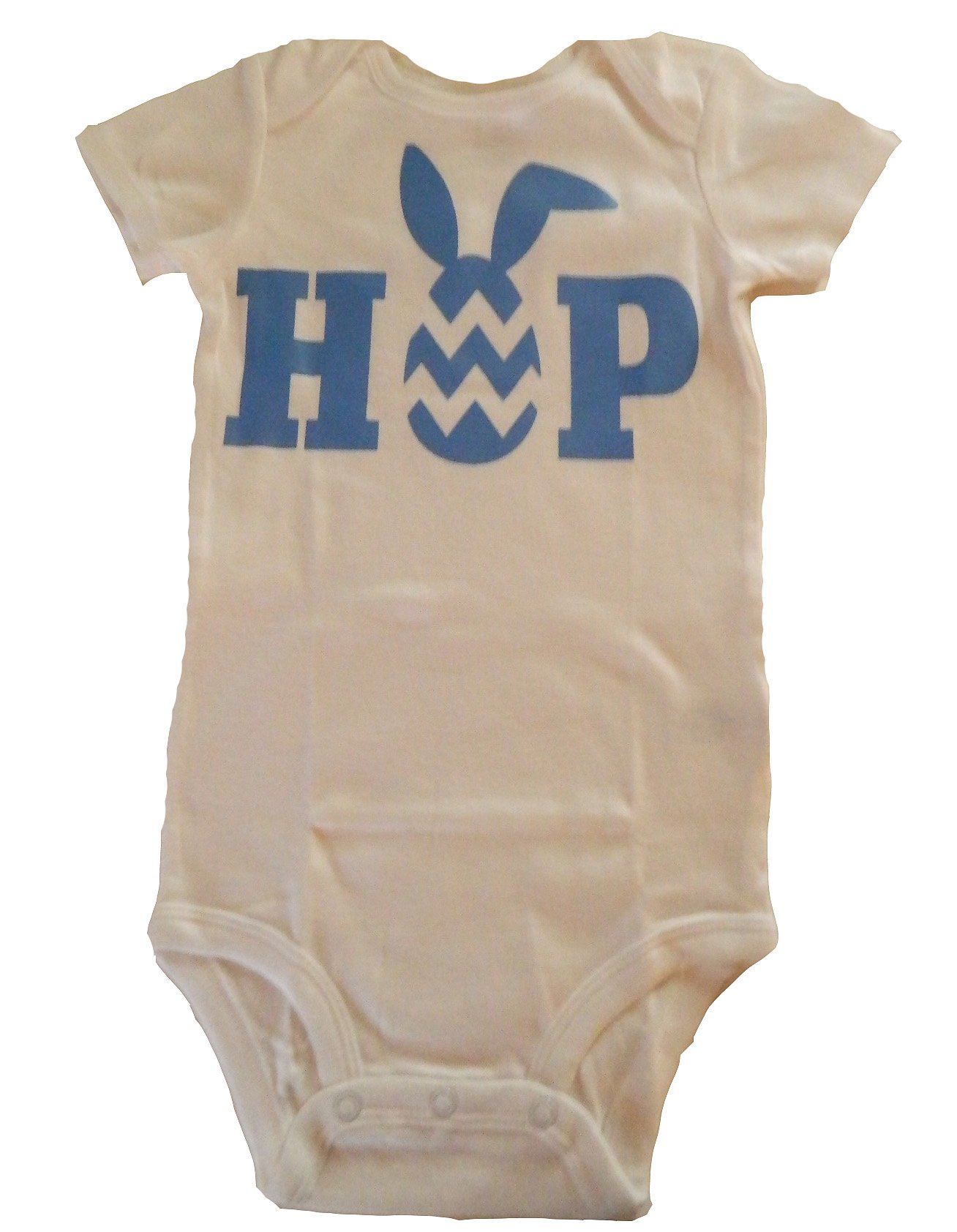Custom Easter Bunny Romper Bodysuit for Baby Boys & Girls - Soft White Cotton Egg Hunt Outfit - Perfect for Easter Photos, Spring Celebrations & Holiday Family Gatherings
