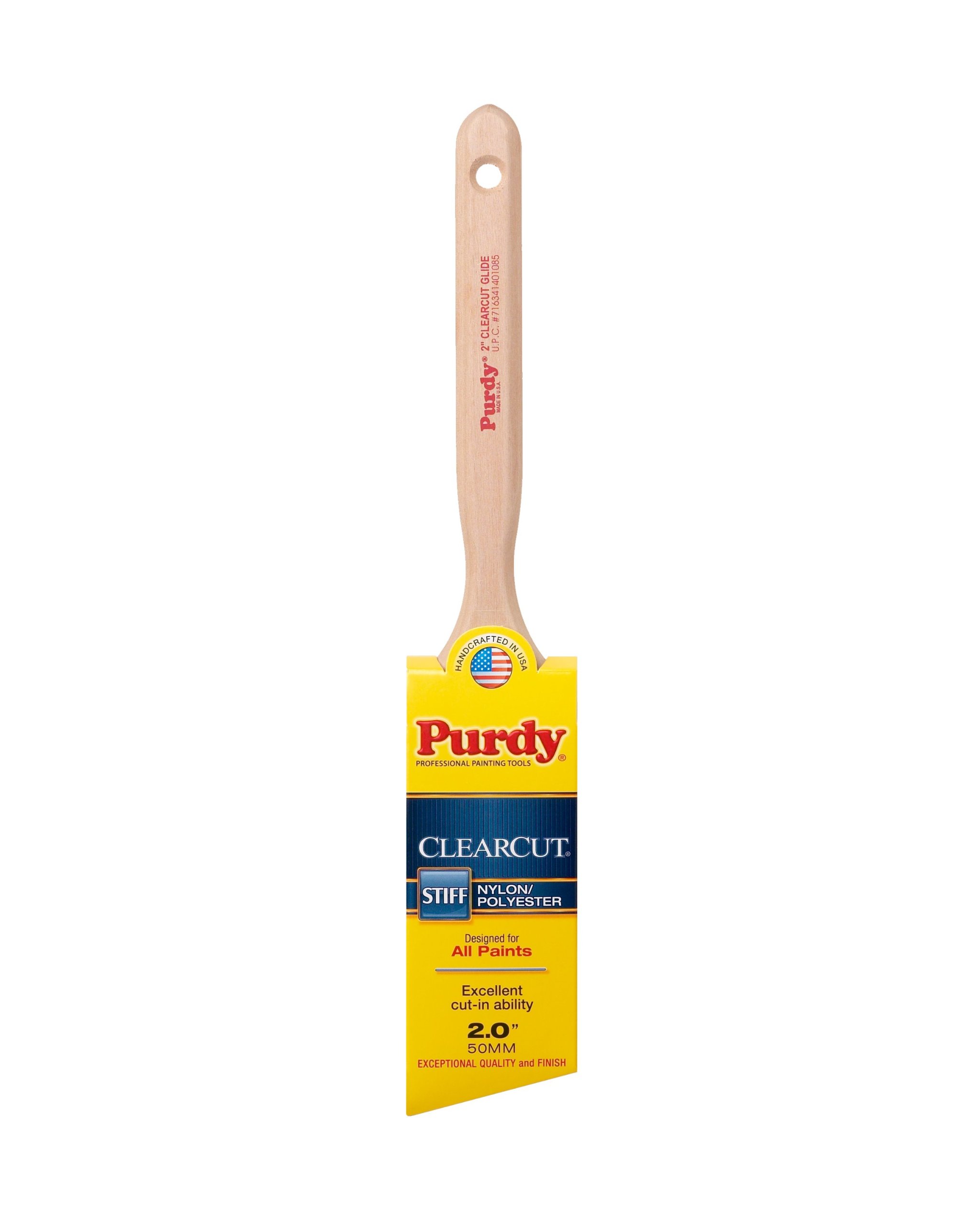 Purdy 144152120 Clearcut Angular Trim Glide Brush - 2-Inch Professional Paint Brush Set of 6 - Perfect for Cutting In, Edging, and Detailed Trim Work