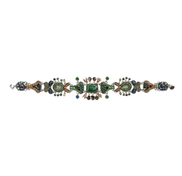 Viridian Mood Set - Stylish Fredrika Bracelet for Women | Trendy Green Gemstone Jewelry for Casual Wear & Special Occasions