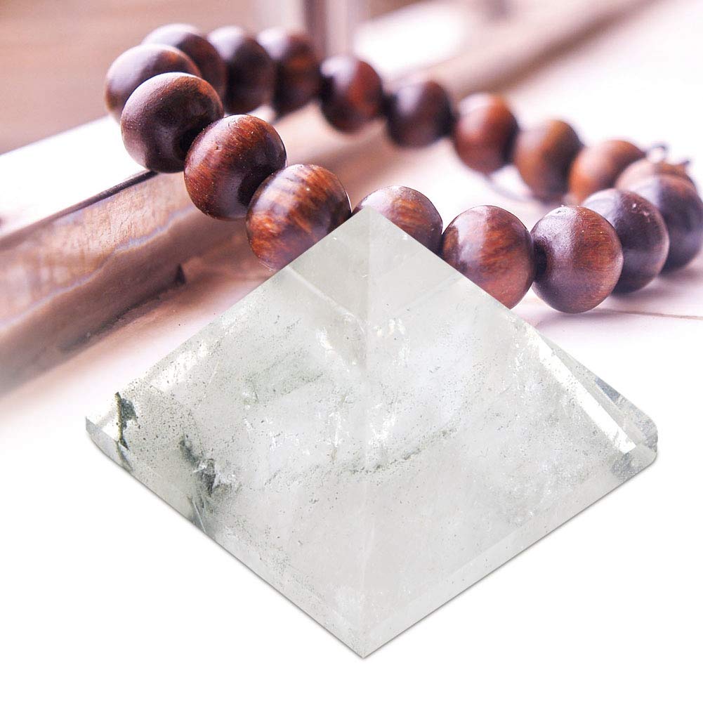 Pyramid Crystal for Good Luck - Elegant Home & Office Decor, Feng Shui Ornament for Living Room, Desk, Shelf Display | Perfect for Meditation, Gift Giving & Positive Energy