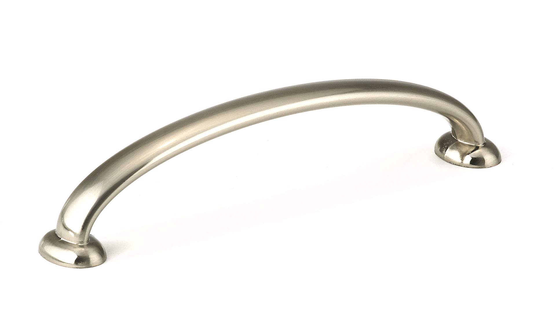 Richelieu Hardware 51278128195 Dorval Collection 5 1/16-inch (128mm) Brushed Nickel Cabinet Pull Handle - Traditional Drawer Pull for Kitchen Cabinets, Bathroom Vanity & Furniture - Perfect for Modern Home Renovation and DIY Projects