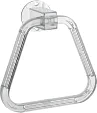 Royal Acrylic Bath Towel Triangle Ring - Transparent Hanging Hook for Small Towels & Clothes | Perfect for Bathroom, Kitchen, Dorm Organization & Space Saving
