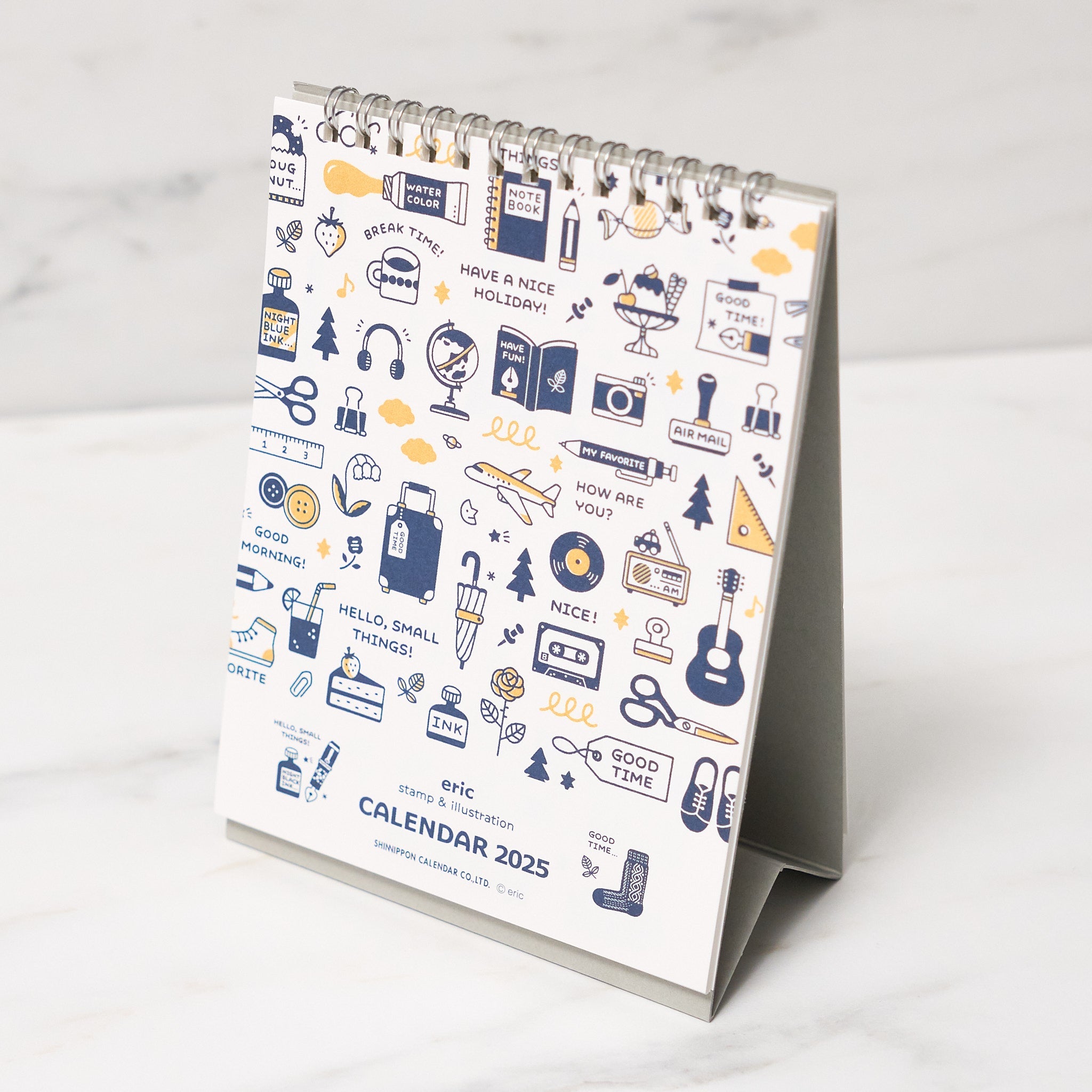 2025 Eric Desk Calendar - Shin Nihon Monthly Planner with Holidays | Perfect for Office, Home & School Organization