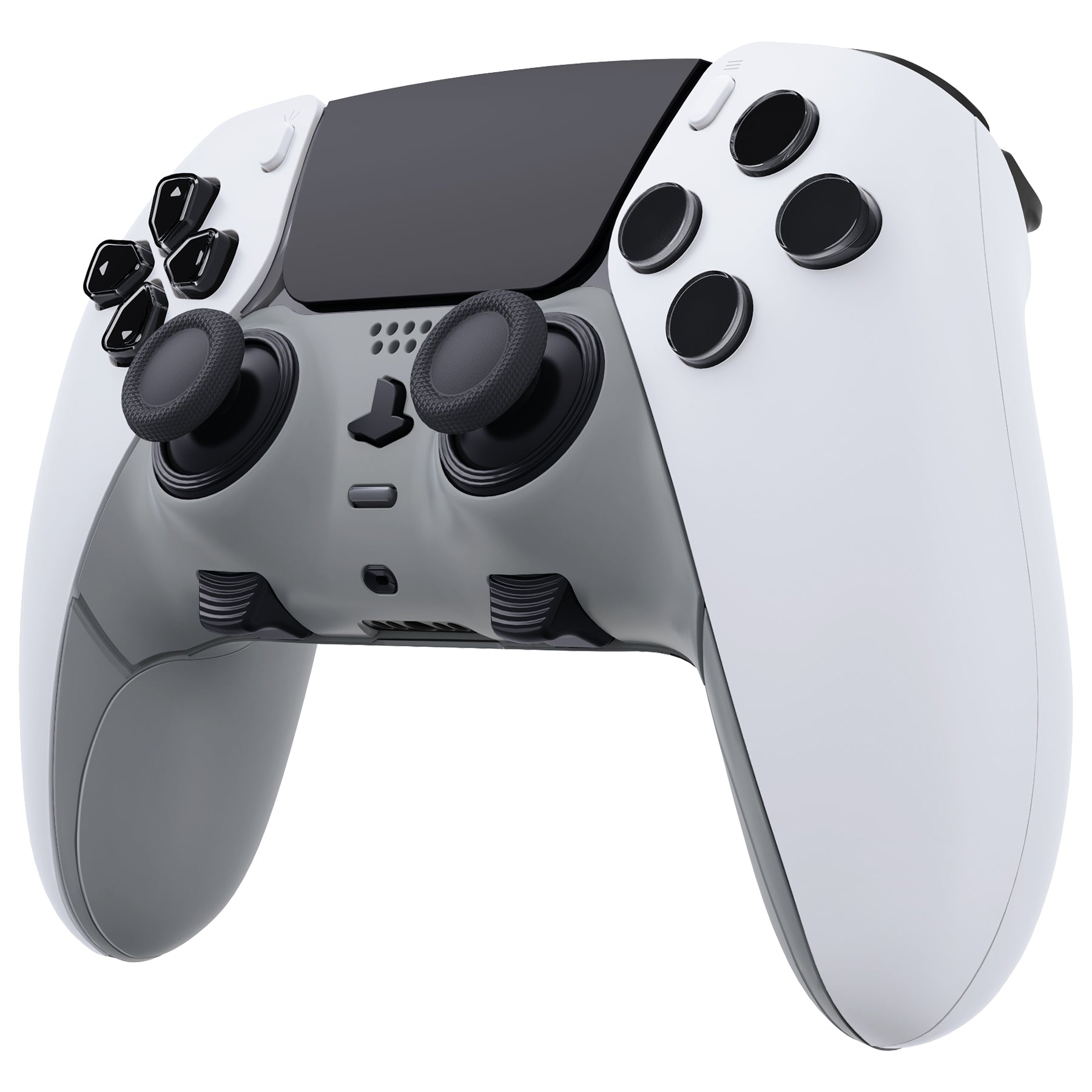 eXtremeRate New Hope Gray PS5 Edge Controller Shell - DIY Replacement Front & Back Cover with Decorative Trim | Custom Plates for Enhanced Gaming Experience | Perfect for PS5 Edge Controller Modding & Personalization