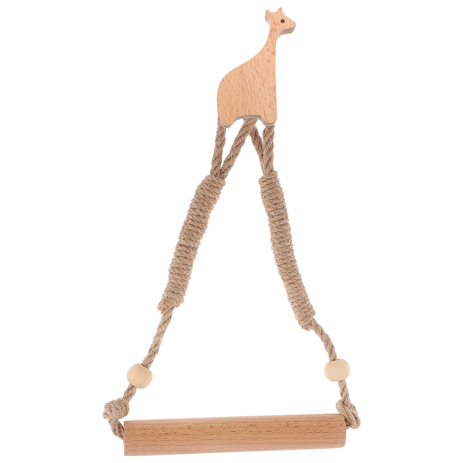 Healifty Hemp Wall-Mounted Toilet Paper Holder - Animal Shaped Wooden Tissue Rack & Napkin Organizer for Bathroom, Bedroom, Kitchen - Space Saving Decorative Storage Solution for Small Homes & Apartments