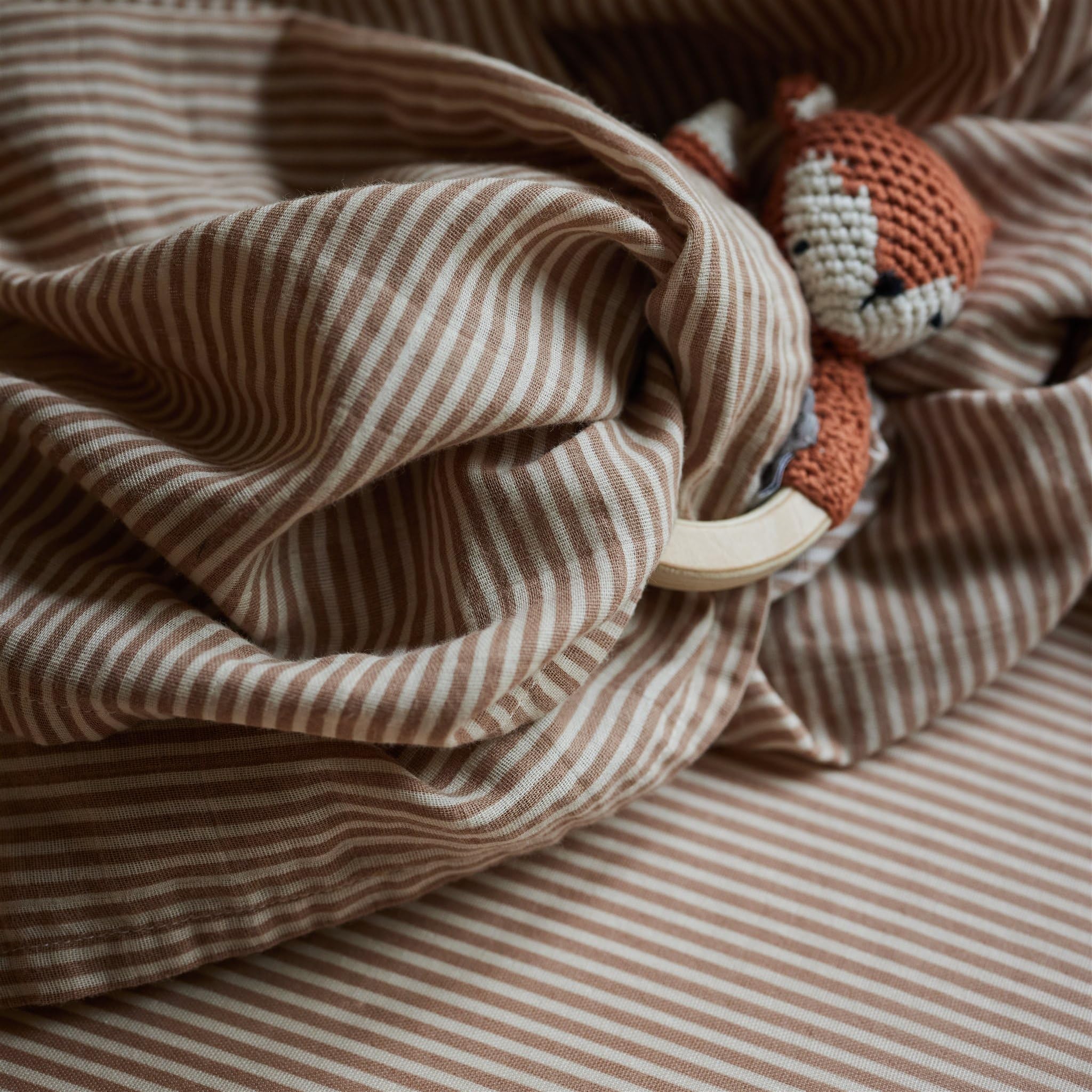 Organic Cotton Fitted Mini Crib Sheet for Baby Boy & Girl - 24