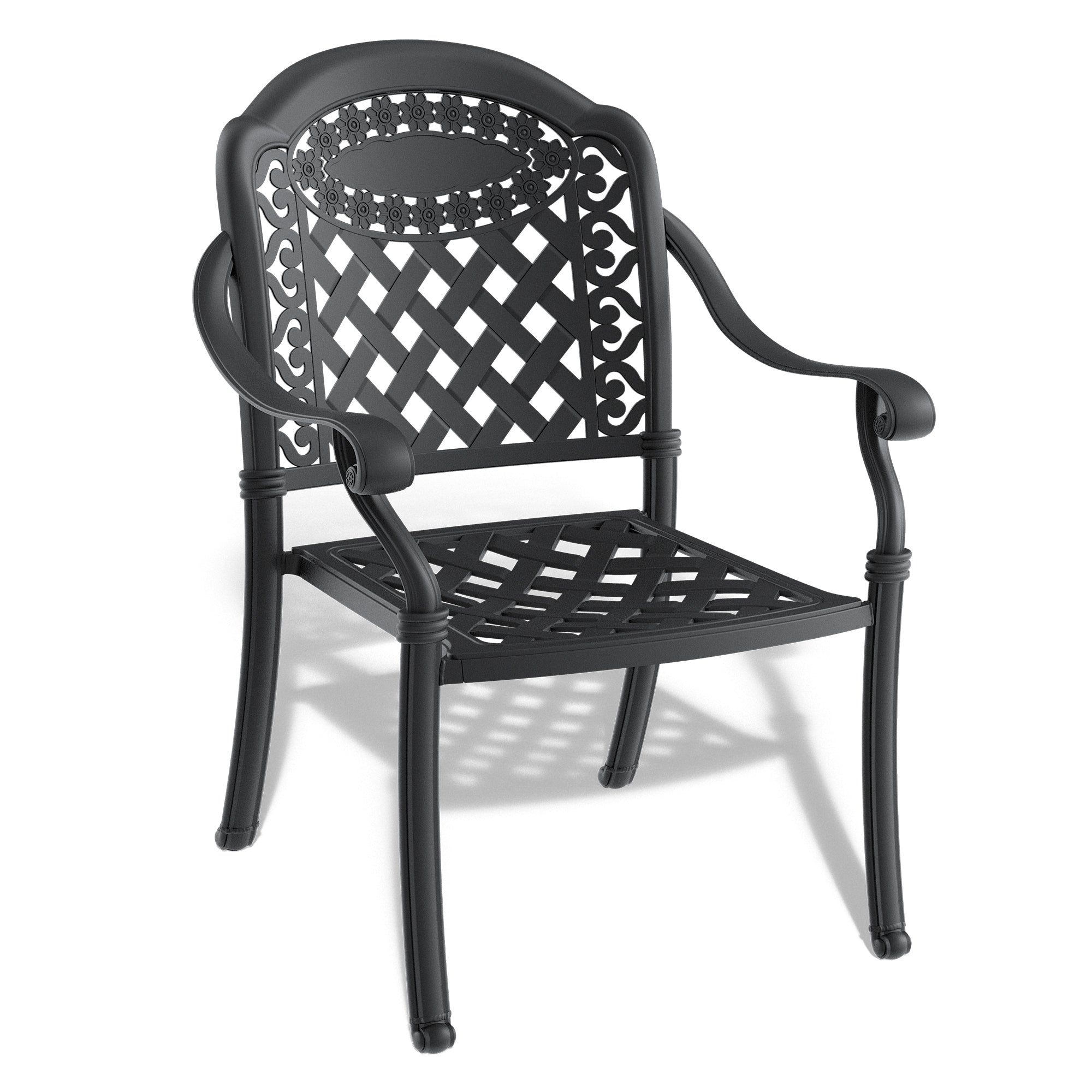 7-Piece Cast Aluminum Patio Furniture Set with Cushions (Multiple Color Options) - Outdoor Dining & Lounge Set for Garden, Poolside, and Backyard Relaxation