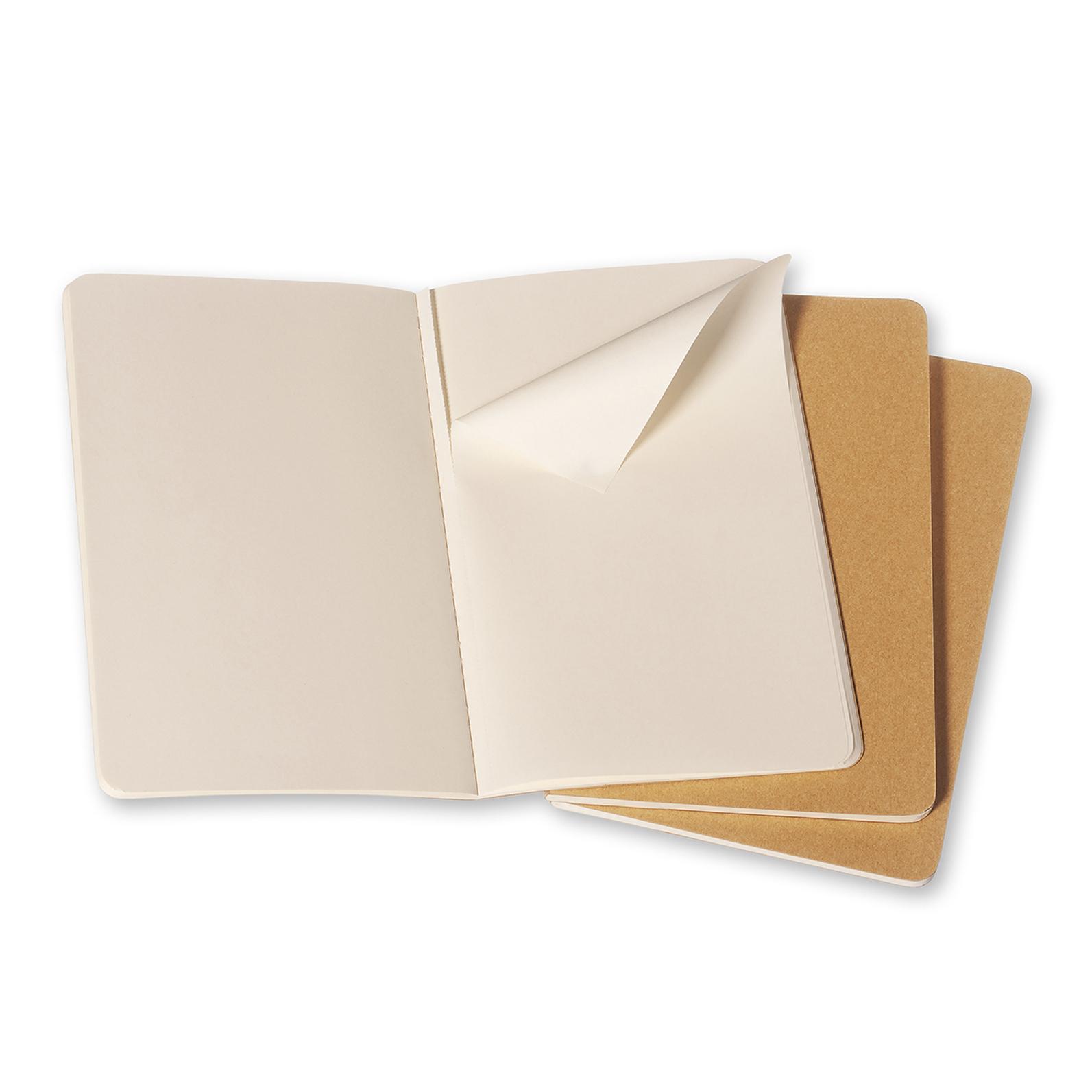 Premium Cahier Large Notebook Set - 3-Pack Lined Journal for Writing, Sketching & Note Taking - Ideal for School, Office & Creative Projects