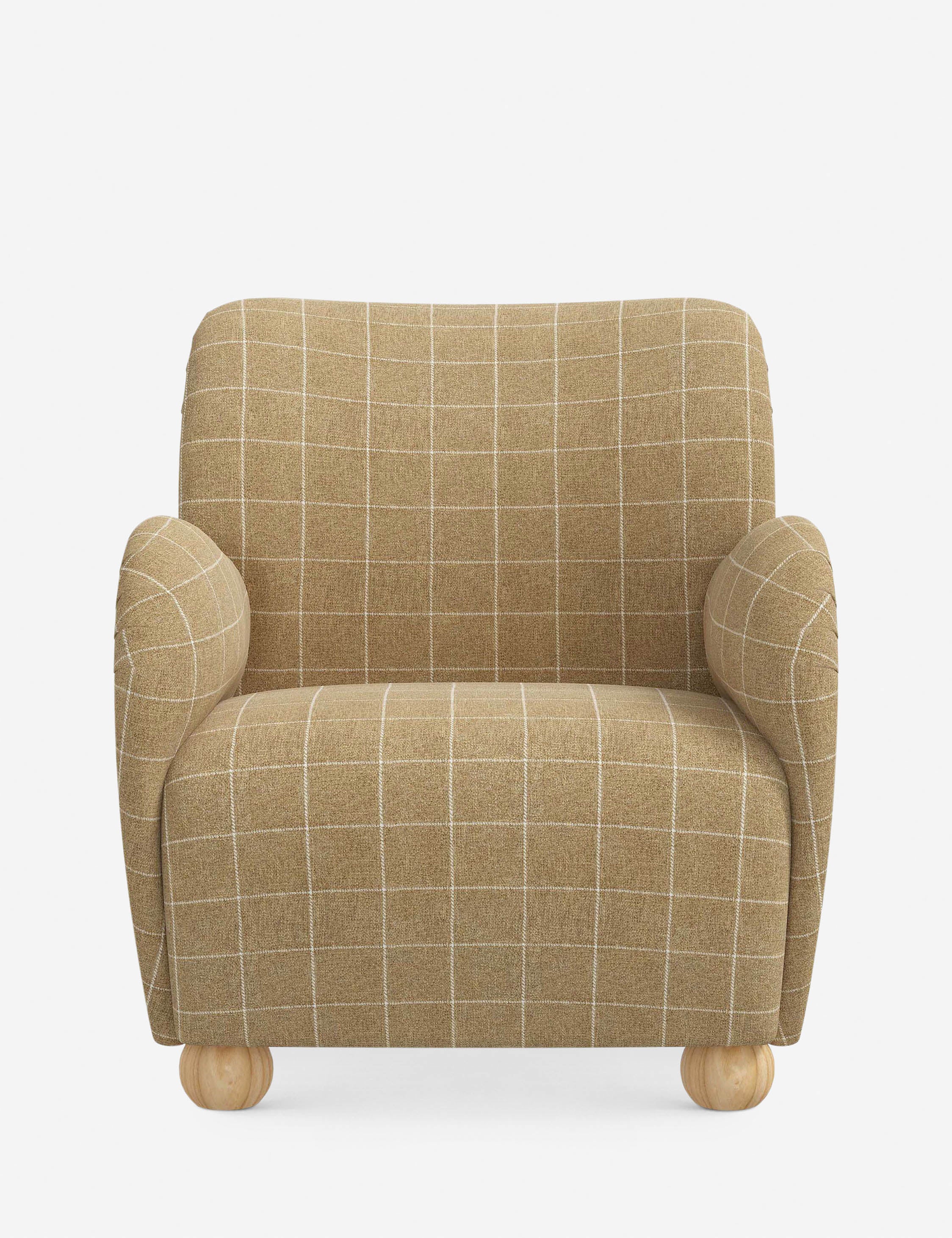 Baird Accent Chair - Modern Upholstered Lounge Chair for Living Room, Bedroom & Office - Comfortable Reading Chair with Sturdy Wooden Legs
