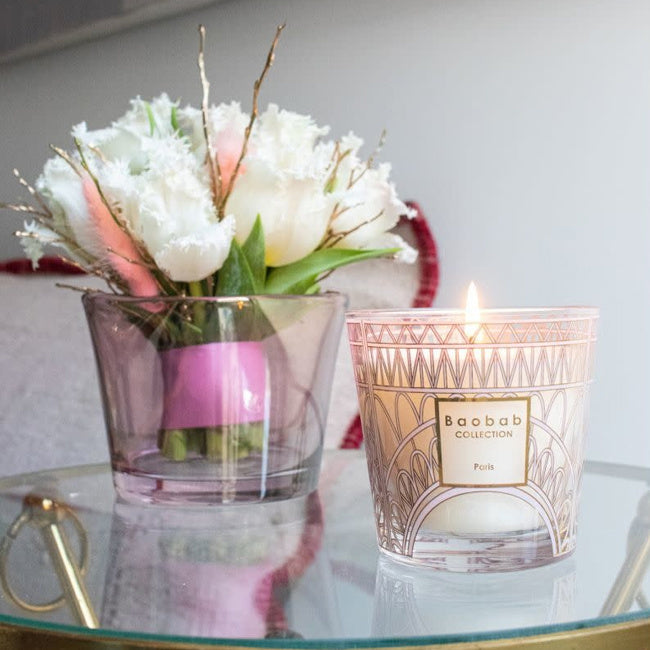 My First Baobab Paris Scented Candle by Baobab Collection - Luxury Home Fragrance for Relaxation & Romantic Ambiance
