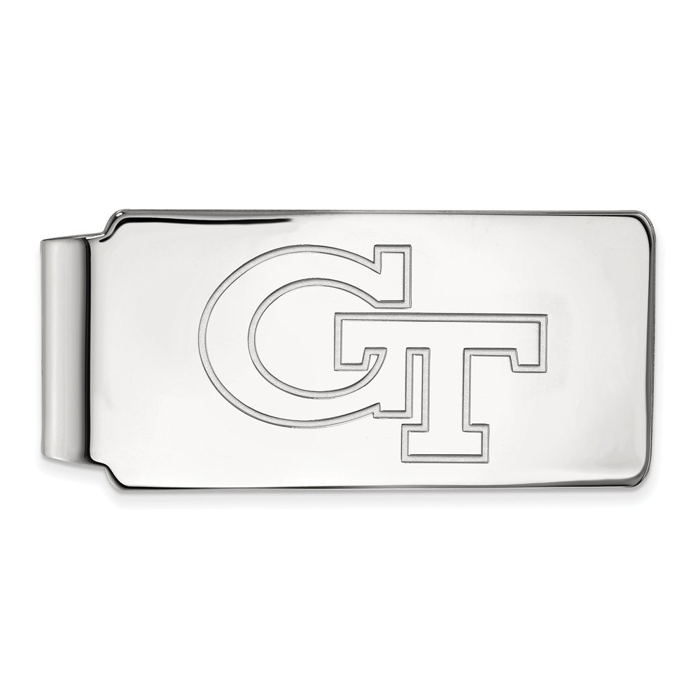 Georgia Tech Yellow Jackets Logo Money Clip - Premium Metal Wallet Accessory for Cash & Cards | Perfect Gift for College Fans, Alumni & Students | Great for Gameday, Tailgating & Campus Events