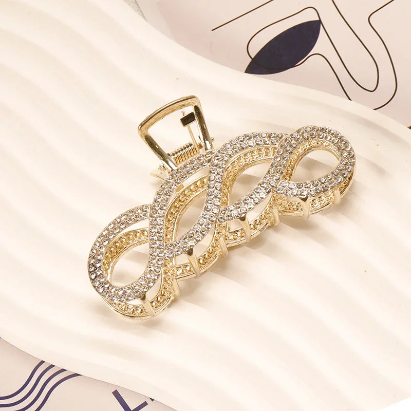 Golden Hair Clips for Women - Elegant Hair Accessories for Weddings, Parties & Everyday Use