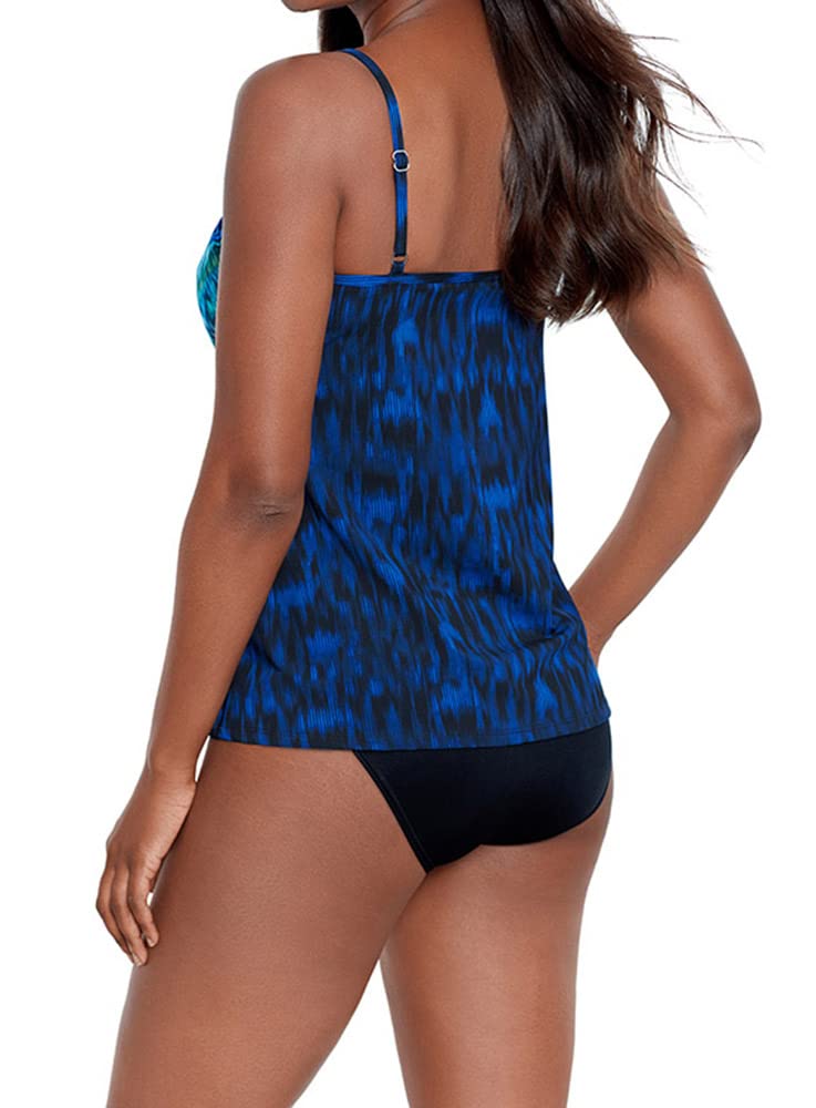 Miraclesuit Women's Adjustable Strap Tankini Top - Soft Cup Swimwear for Women | Perfect for Beach Vacations, Pool Parties & Summer Getaways
