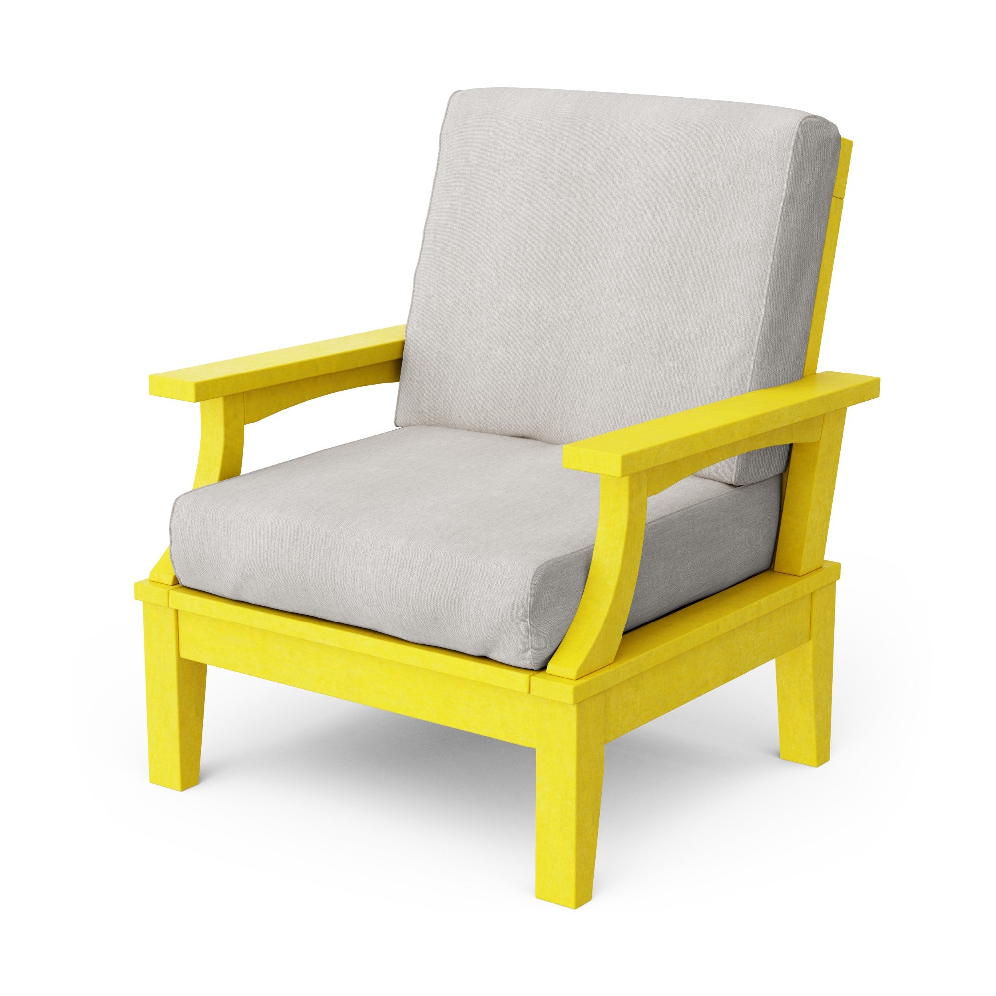 Heritage Deep Seating Patio Chair with Weather-Resistant Cushions - Outdoor Lounge Furniture for Garden, Poolside & Backyard Relaxation