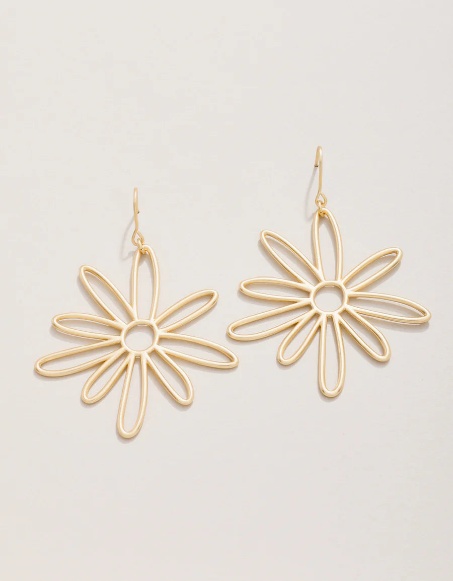 Gold Happy Daisy Earrings - Dainty Floral Stud Earrings for Women, 14K Gold Plated, Gift for Her - Perfect for Spring, Summer, Weddings & Everyday Wear