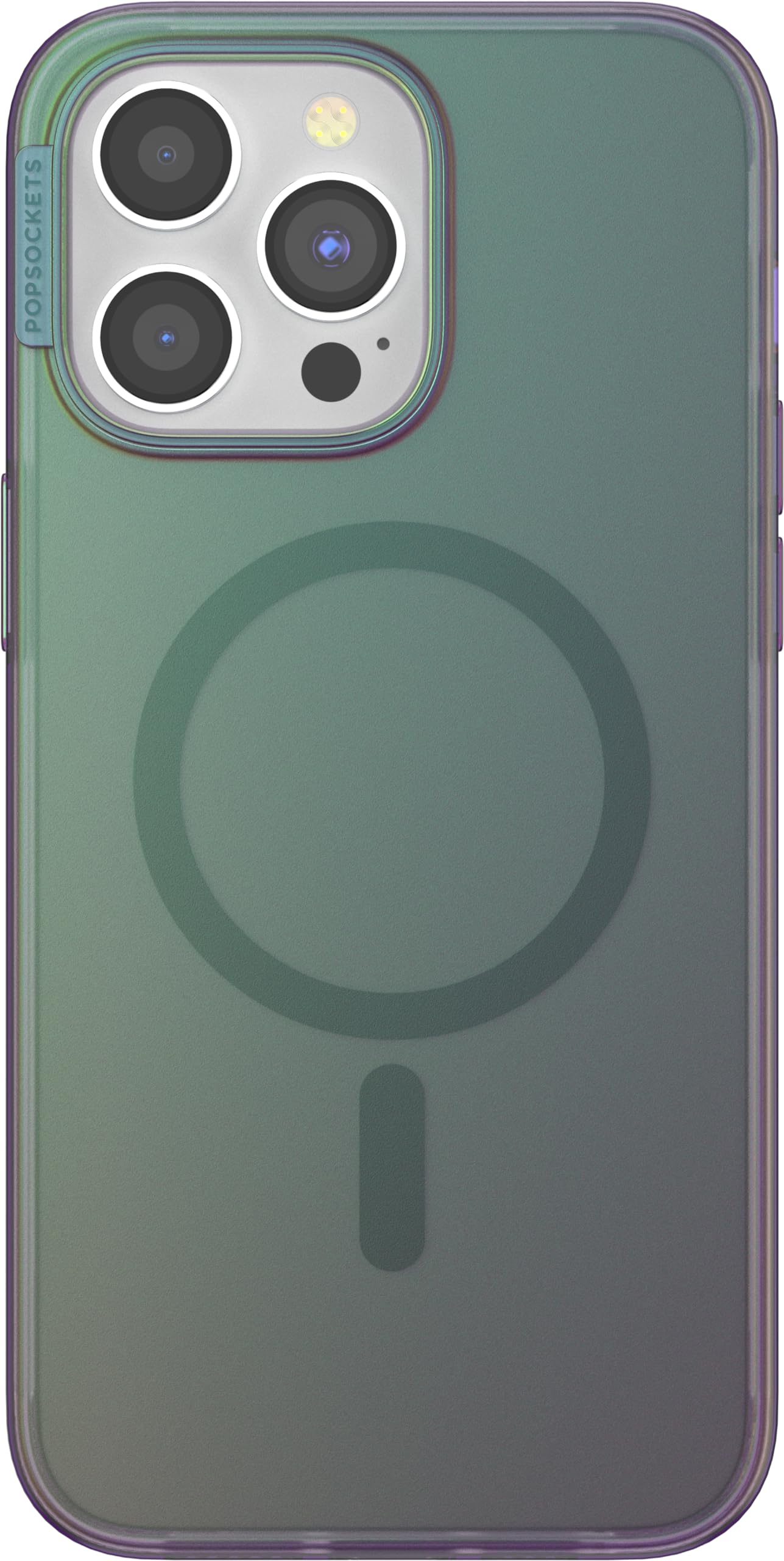 PopSockets MagSafe PopCase for iPhone 15 Pro Max - Repositionable PopGrip Slide Stand with Swappable Top (Nightshade) - Perfect for Hands-Free Viewing, Secure Grip & Everyday Protection
