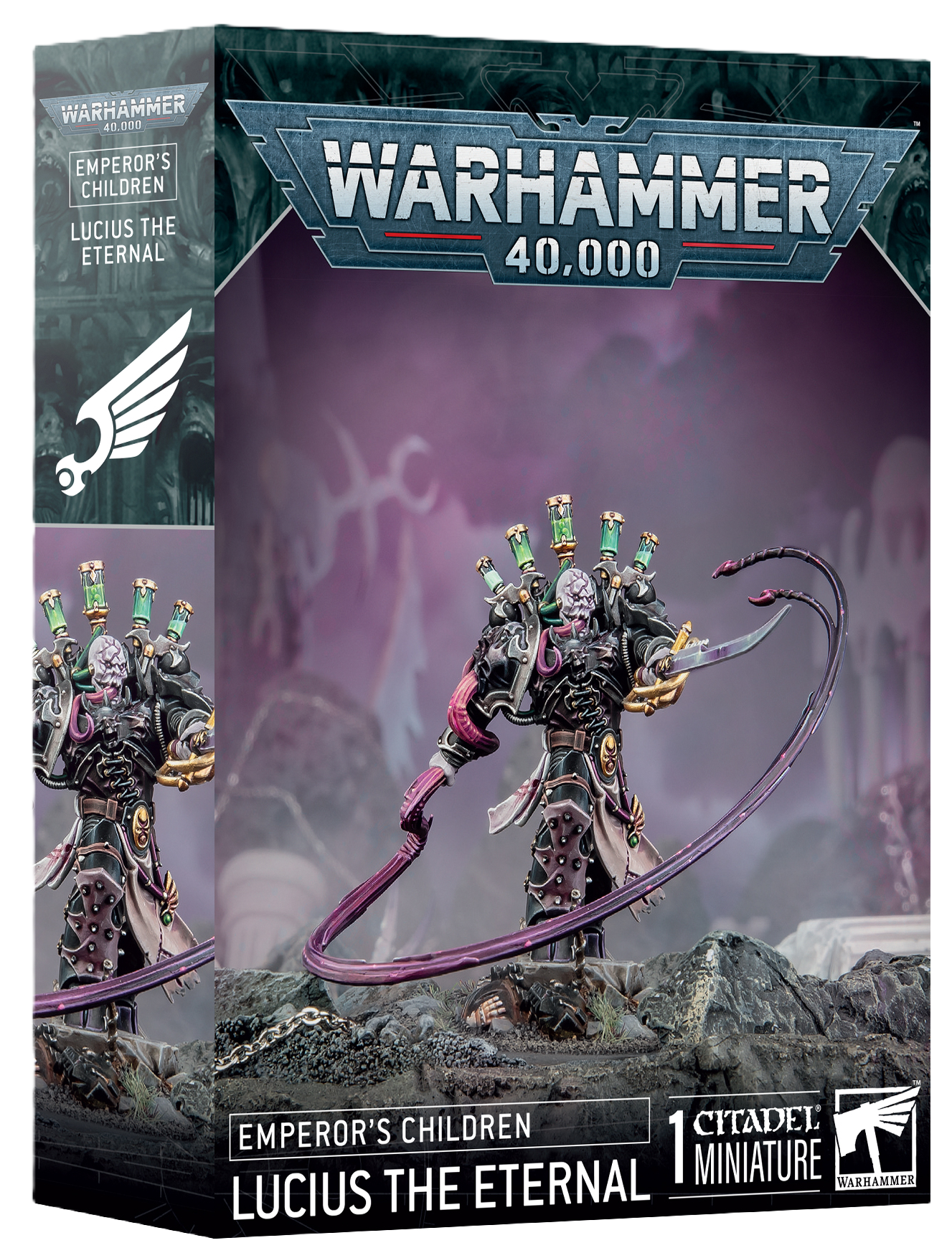 Lucius The Eternal - Warhammer 40K Emperor's Children Chaos Space Marine Miniature for Tabletop Gaming & Collectors