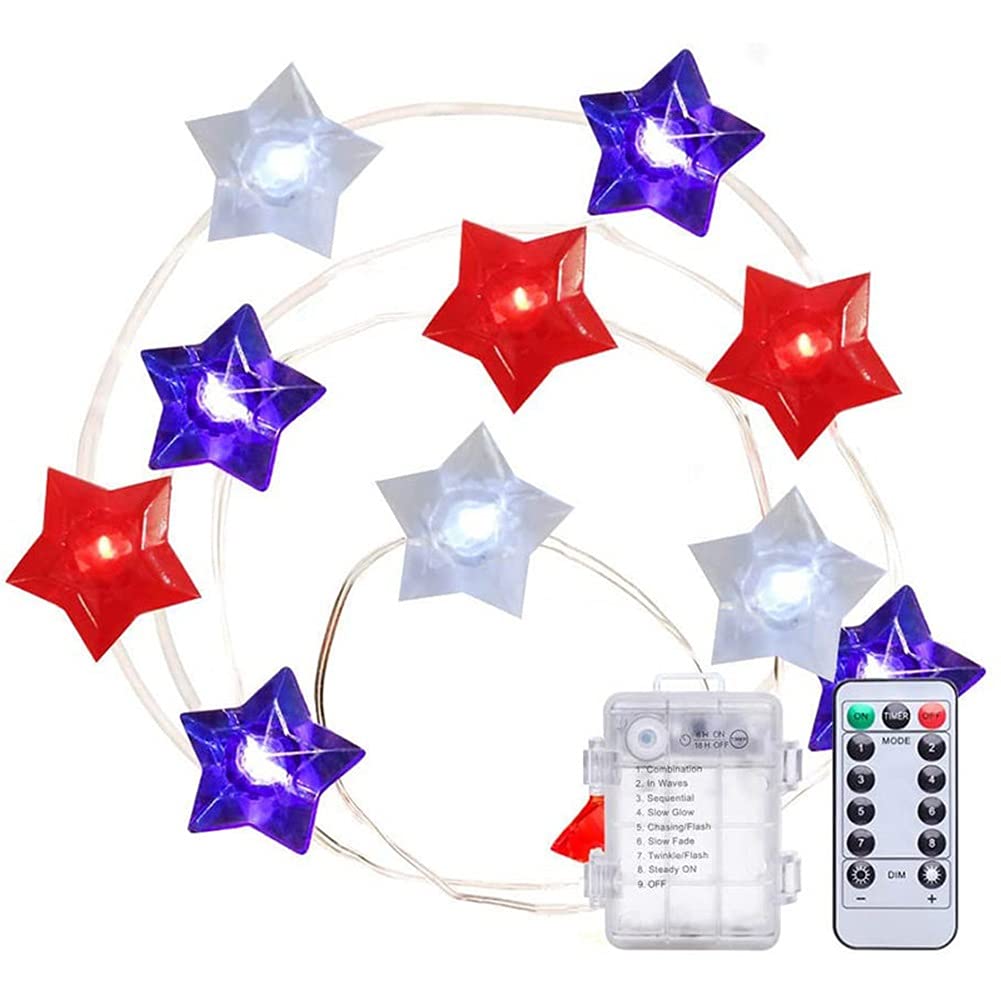 Outdoor String Lights - 50ft LED Globe Fairy Lights with Remote, Color Changing Waterproof Twinkle Lights for Bedroom, Wall, Ceiling, Garden, Camping, Porch, Party Decor (5 Star-Shaped Bulbs Included) - Perfect for Wedding, Backyard, Patio & Holiday Decorations