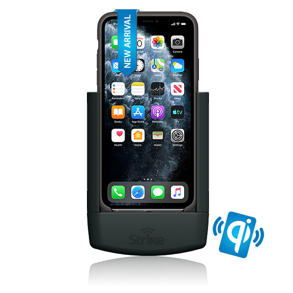 iPhone 11 Pro Max Wireless Charging Car Mount Holder - Fast Qi Charger for Apple iPhone Cases - Perfect for Driving, Commuting & Road Trips