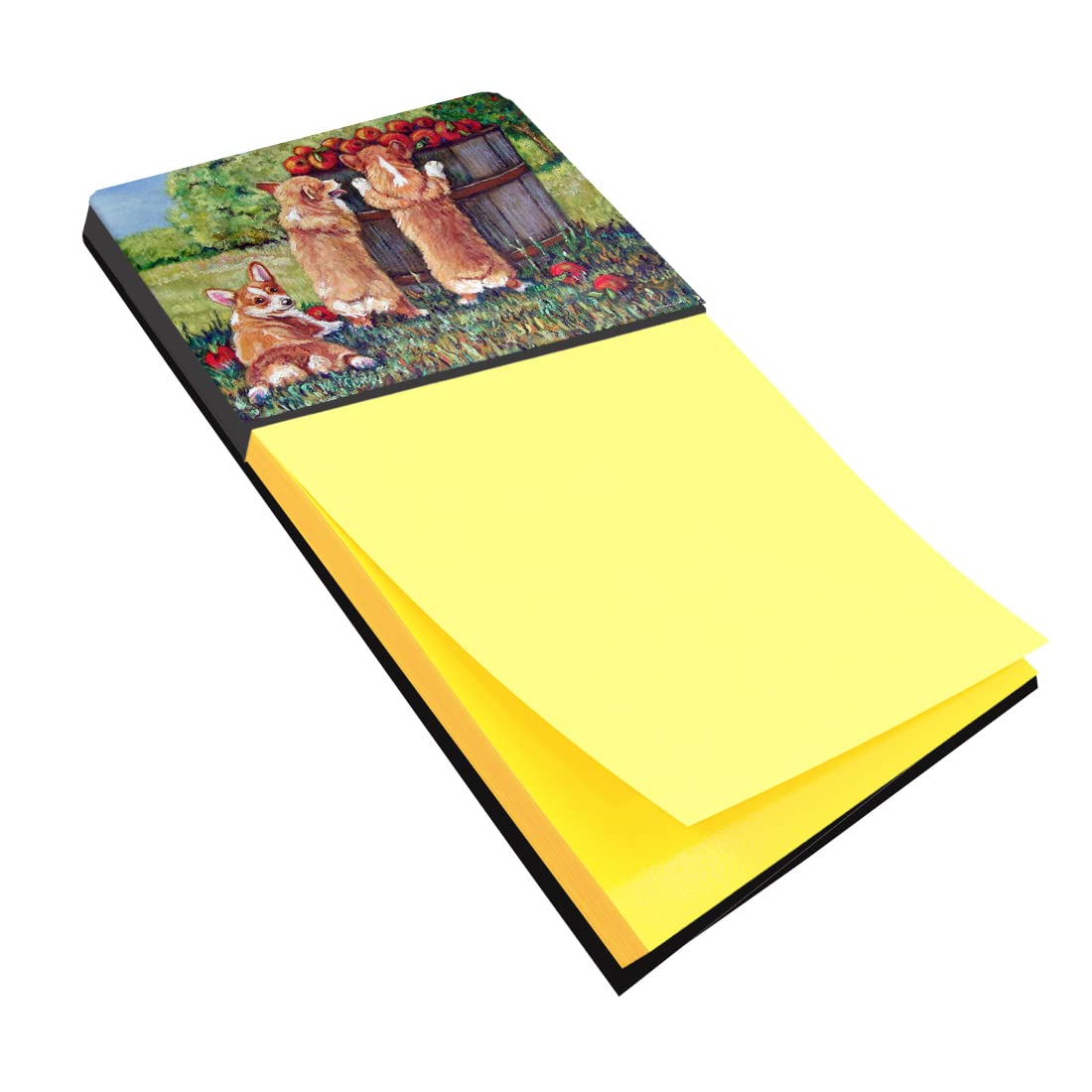 Caroline's Treasures Multicolor Desk Artwork Notepad Holder (7351SN) - Perfect for Office, Home & School Organization
