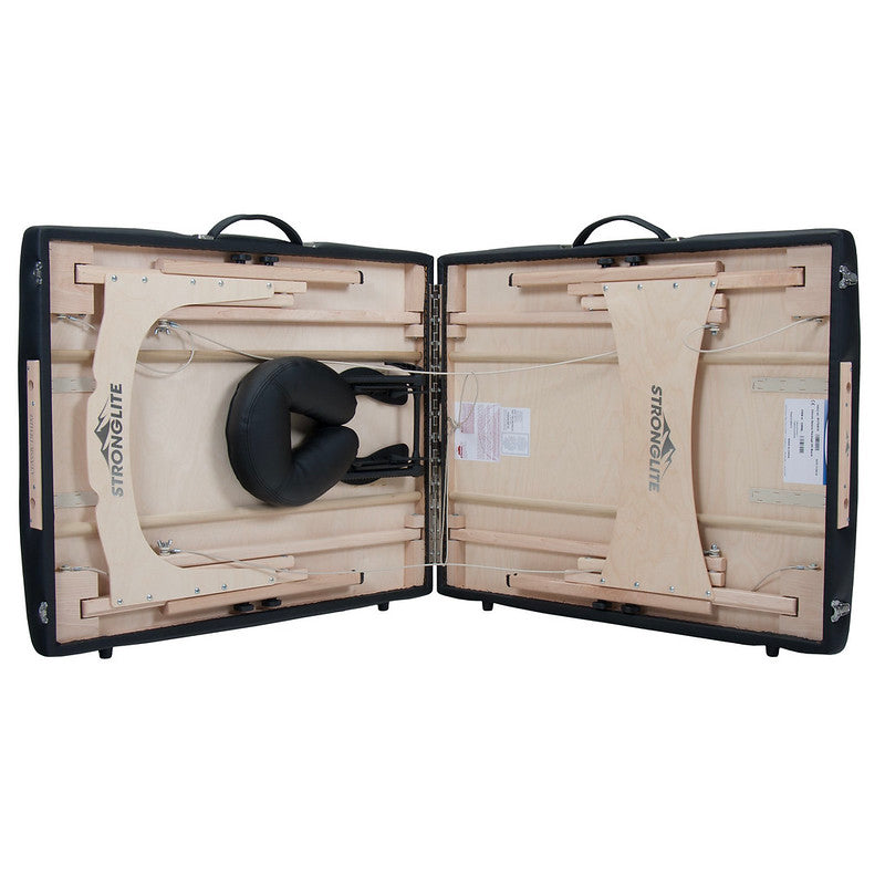 Earthlite Classic Deluxe Portable Massage Table with Carrying Case - Professional Foldable Massage Bed for Home, Spa & Therapy Sessions