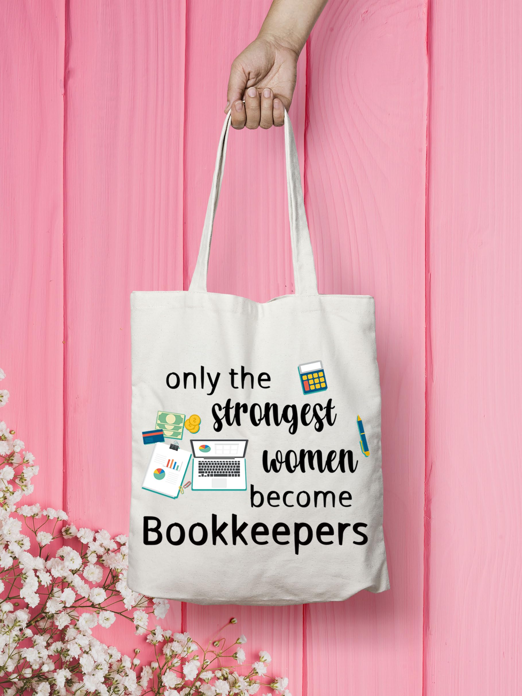 VAMSII Bookkeeper Tote Bag - Perfect Gift for Women, Accounting Students & Bookkeeping Professionals - Ideal for Work, School & Appreciation Gifts