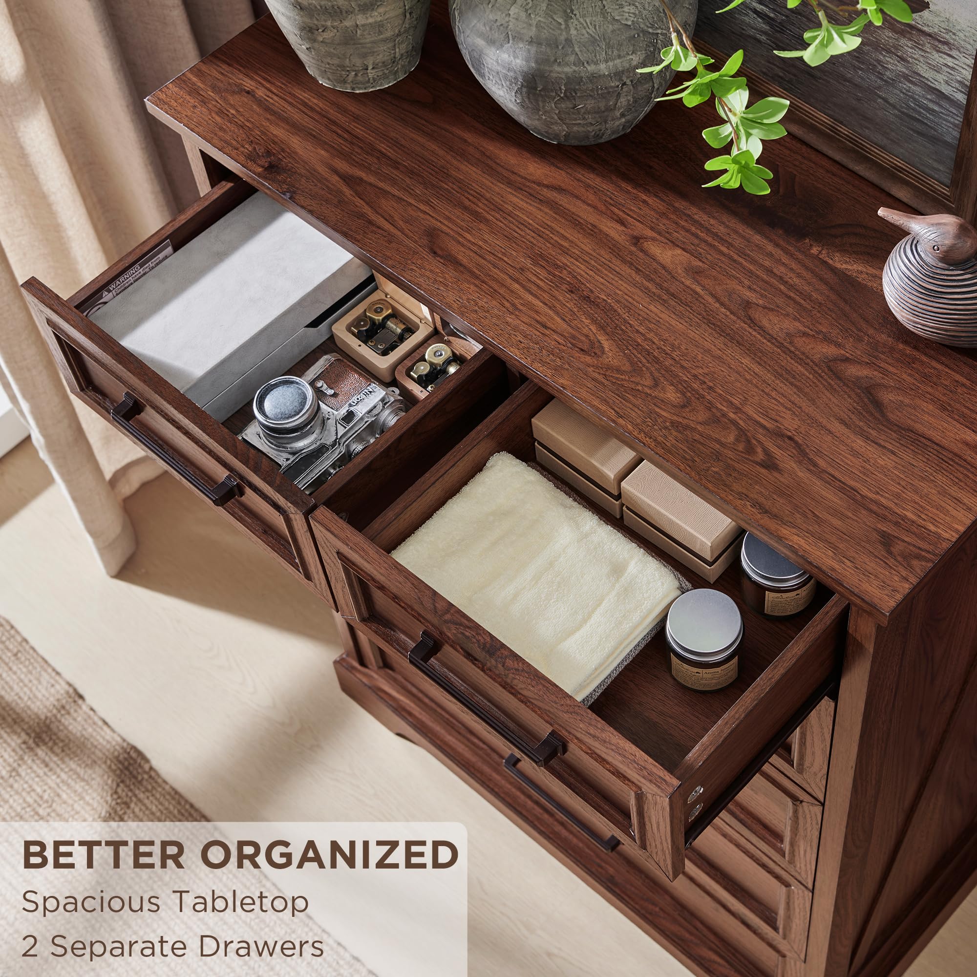 6 Drawer Dresser for Bedroom - 44