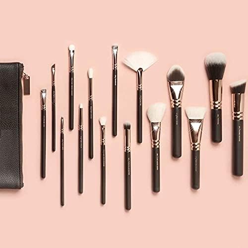 UTRUST 15-Piece Rose Gold Makeup Brush Set - Professional Cosmetic Brushes for Foundation, Blending, Eyeshadow & More - Perfect for Makeup Artists & Beauty Enthusiasts
