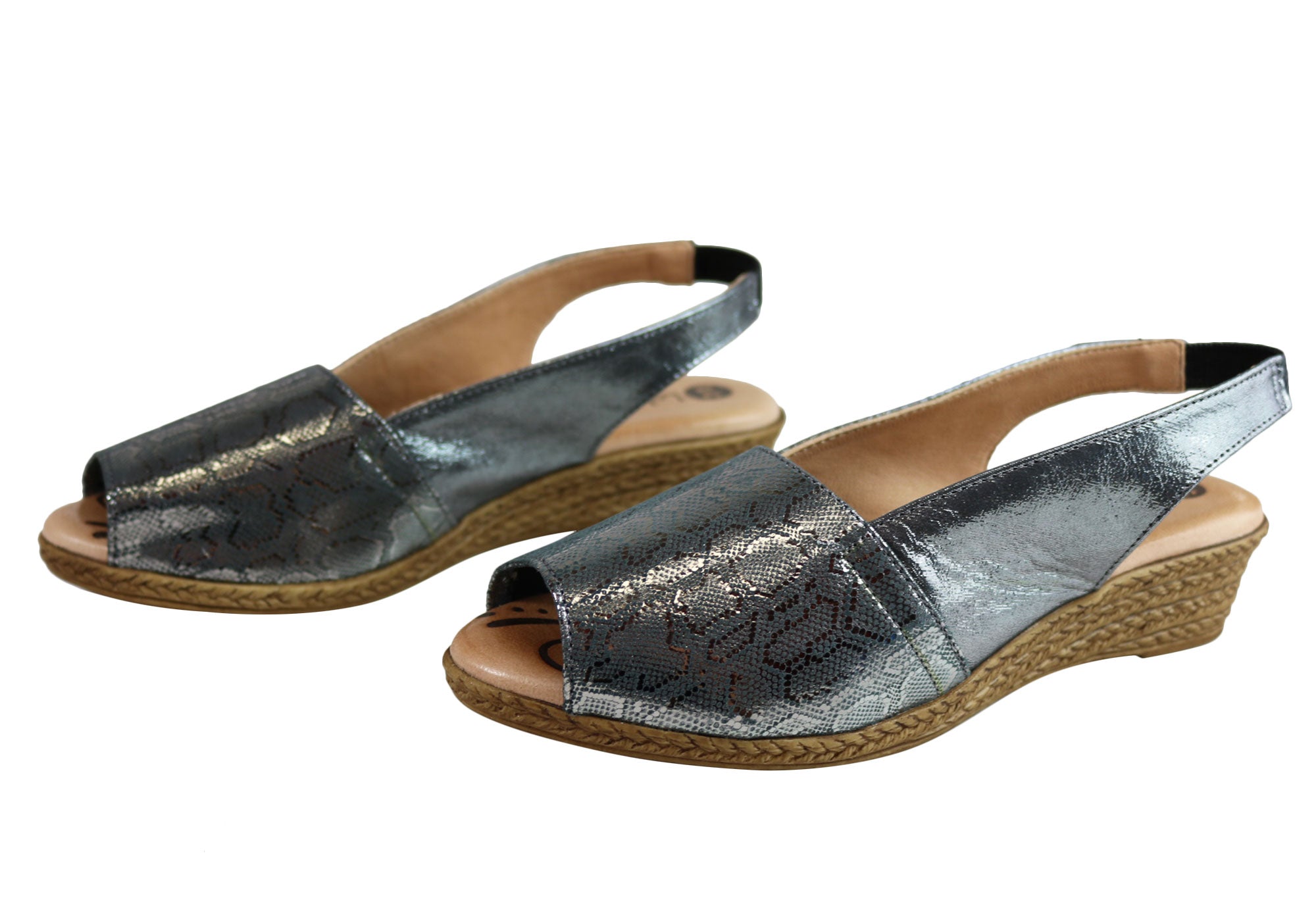 Lola Canales Glee Women's Comfort Leather Wedge Sandals - Handmade in Spain - Perfect for Summer Outings & Beach Vacations