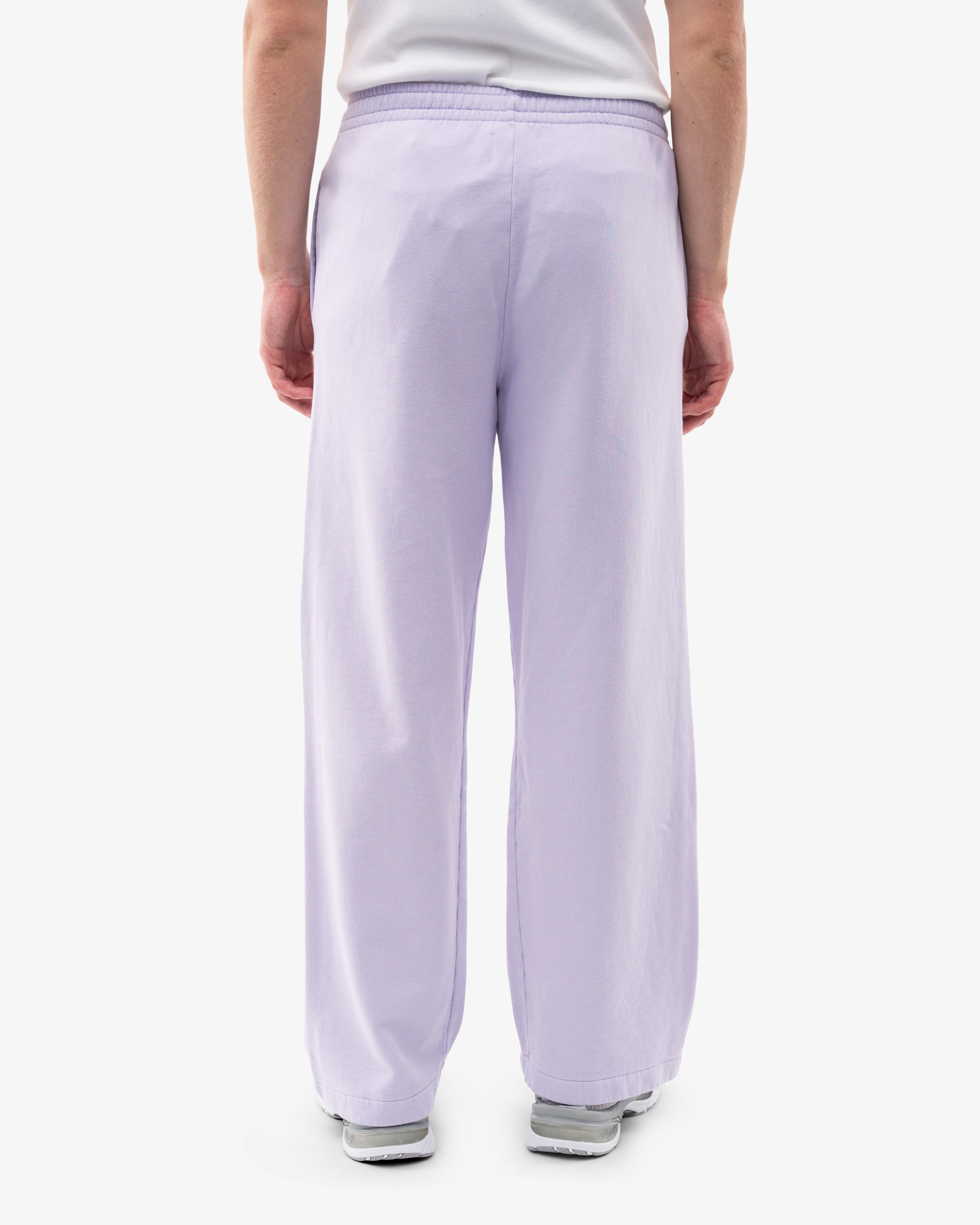 Organic Straight Leg Sweatpants for Women - Soft Lavender Color | Comfortable Lounge Pants for Yoga, Home & Casual Wear