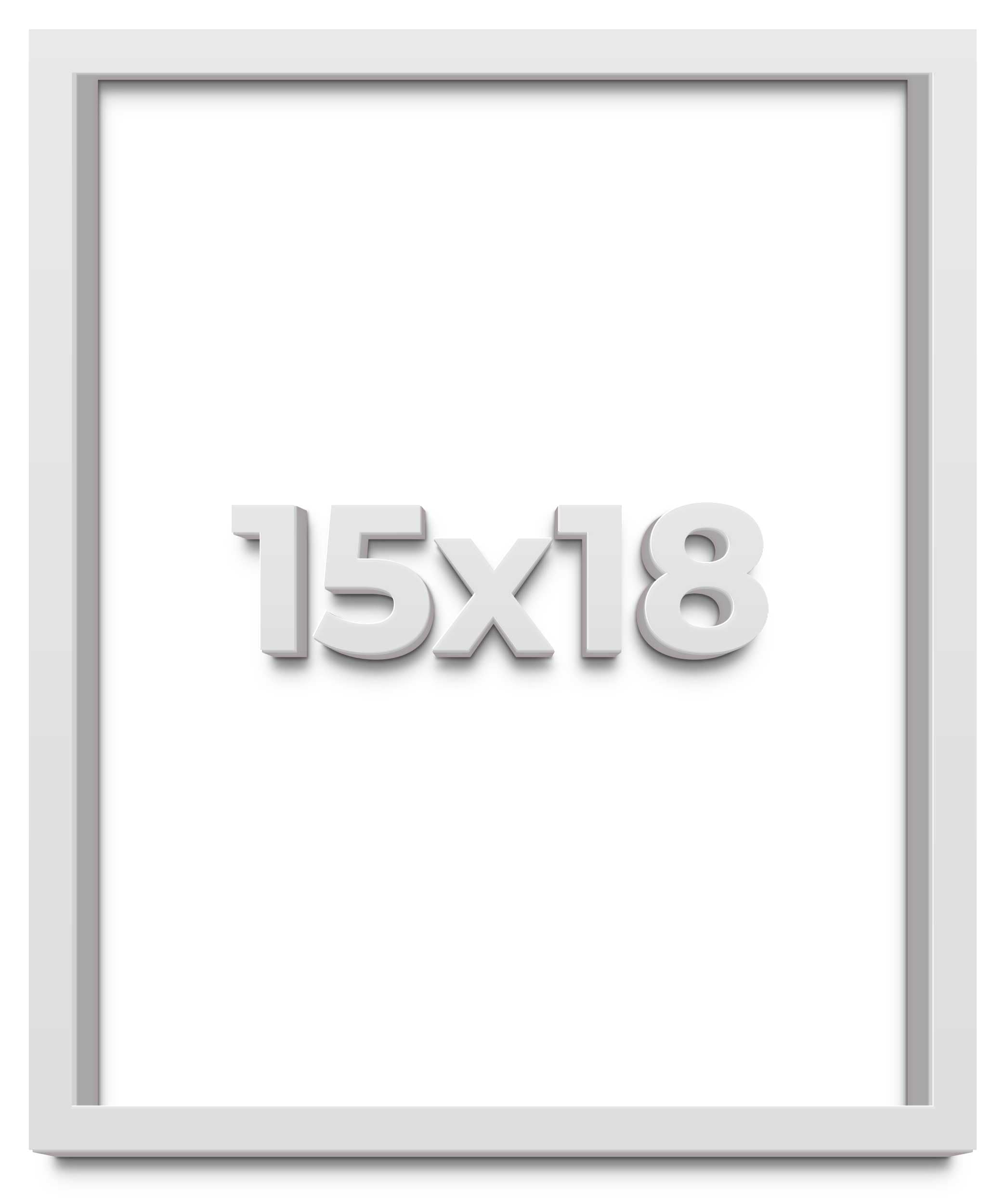 15x18 Inch White Shadow Box Frame - 1 Inch Deep Display Case for Memorabilia, Photos & Keepsakes - Shatterproof Acrylic Glass with Hanging Hardware - Perfect for Home Decor, Wedding Photos, Military Medals & 3D Art Displays