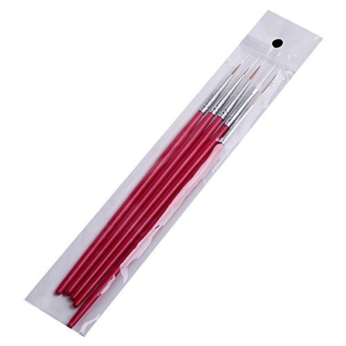 Layfoo Nail Art Pen Brush - Rose Gold Professional Nail Design Tool for DIY Manicure, Salon & Home Use