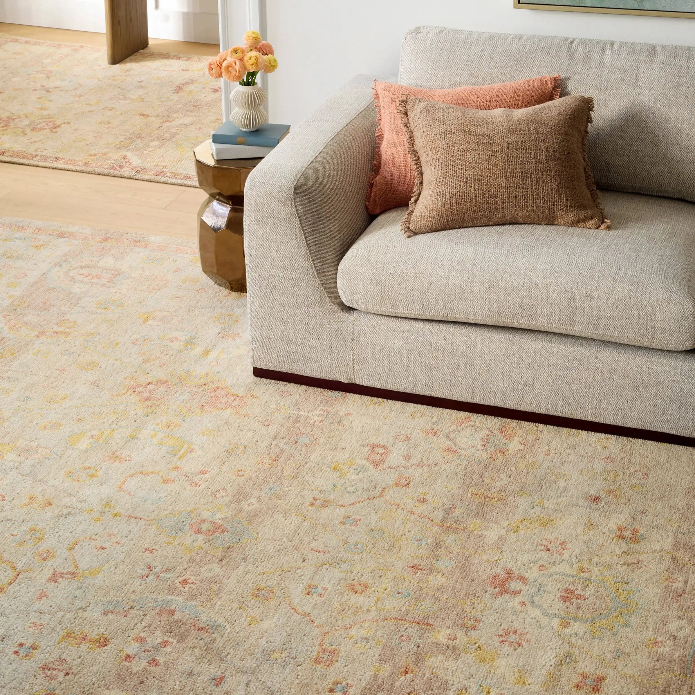 Dash & Albert Nora Natural Hand Knotted Wool Rug - Soft & Durable Area Rug for Living Room, Bedroom, Dining Room - Eco-Friendly Home Decor